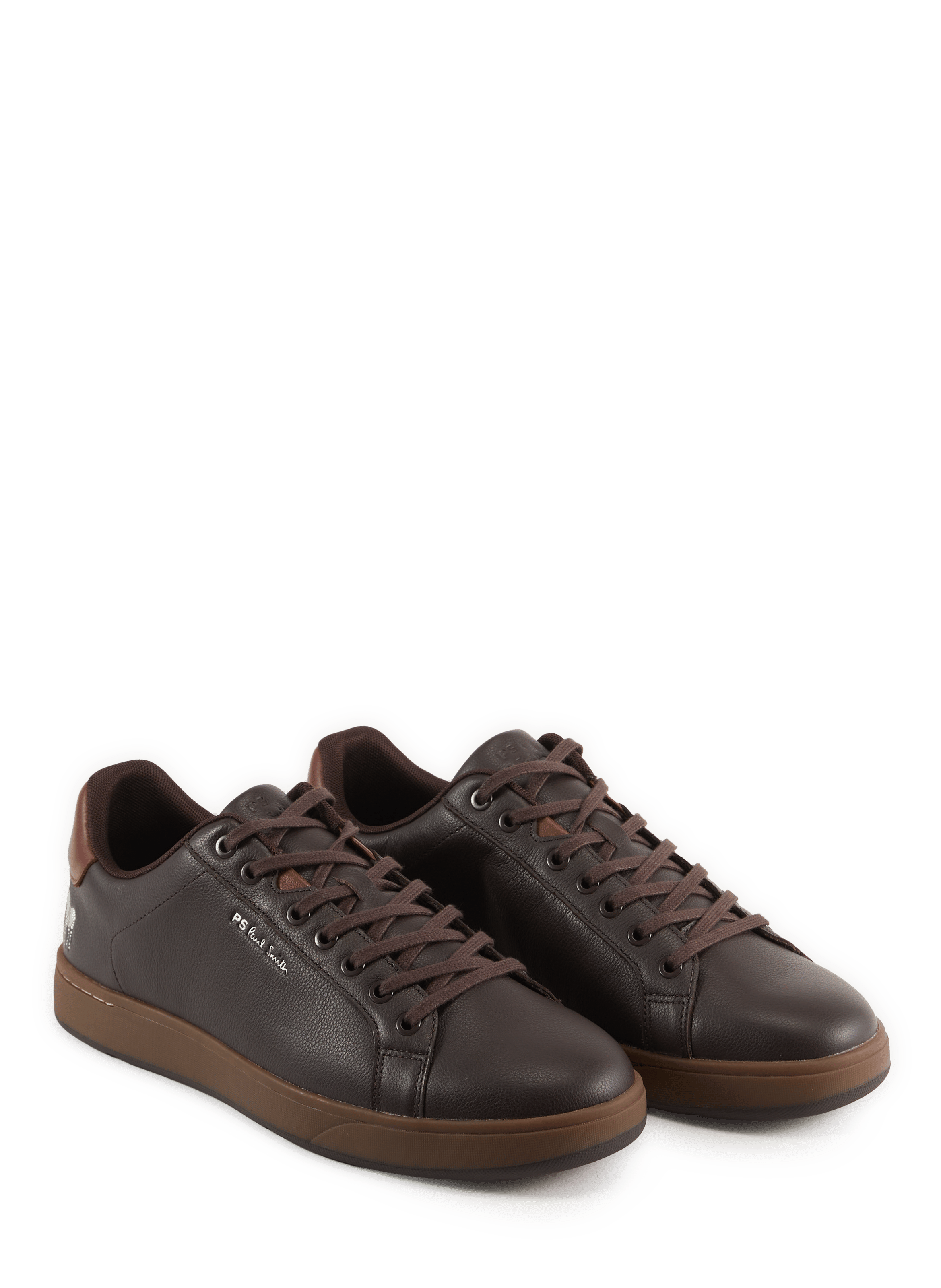 Albany lace-up leather trainers PAUL SMITH Brown