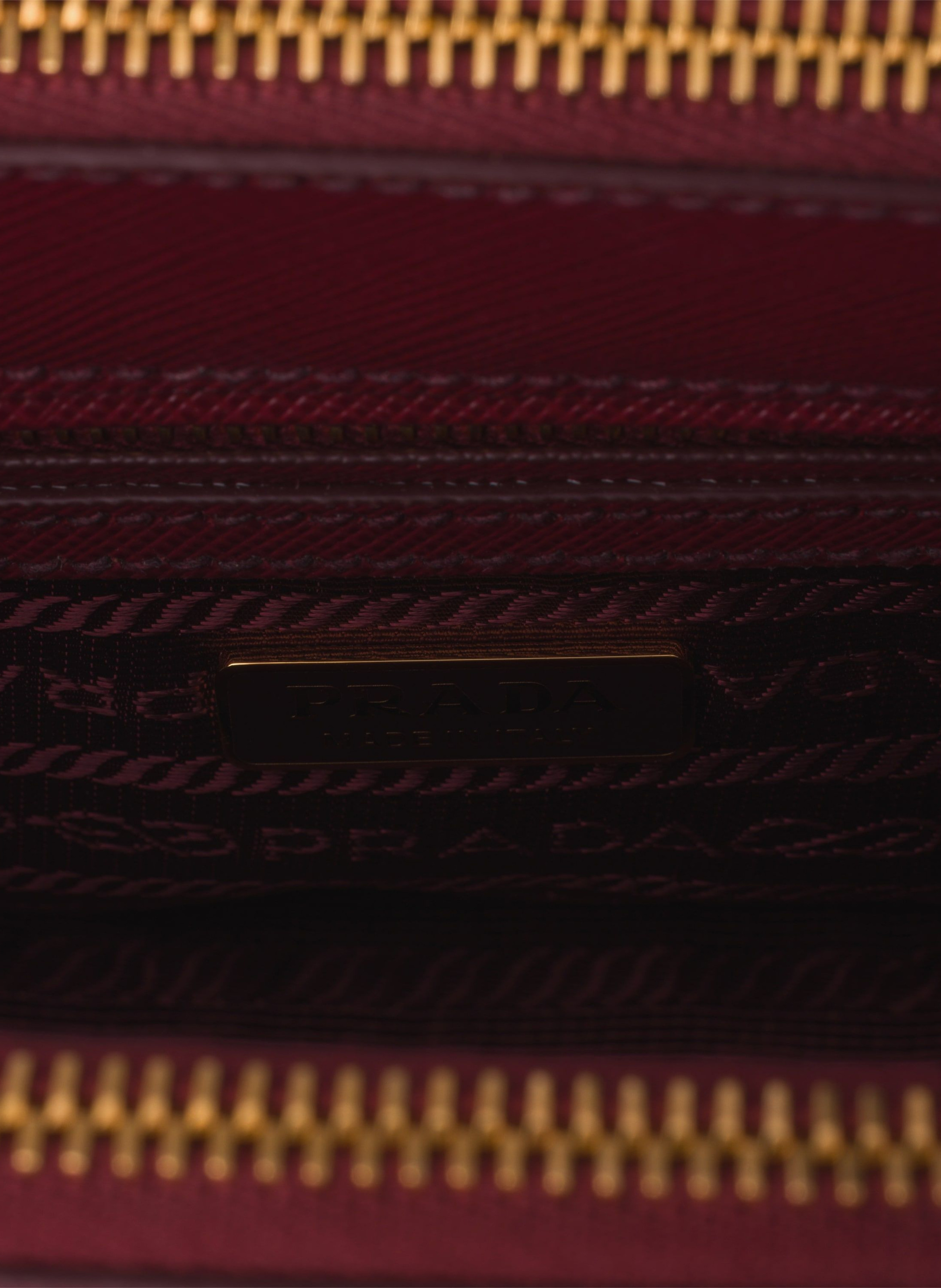 Mini sac en cuir saffiano prada galleria PRADA Rouge