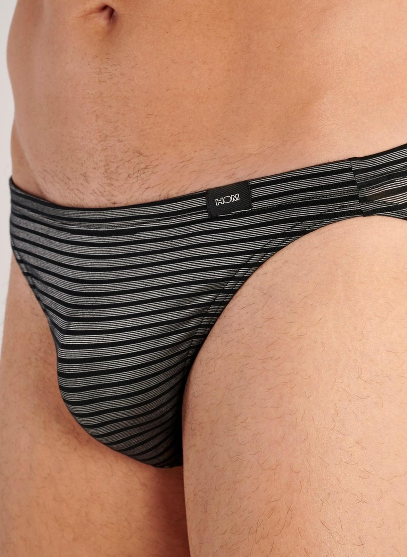 Classic-fit striped briefs HOM Grey