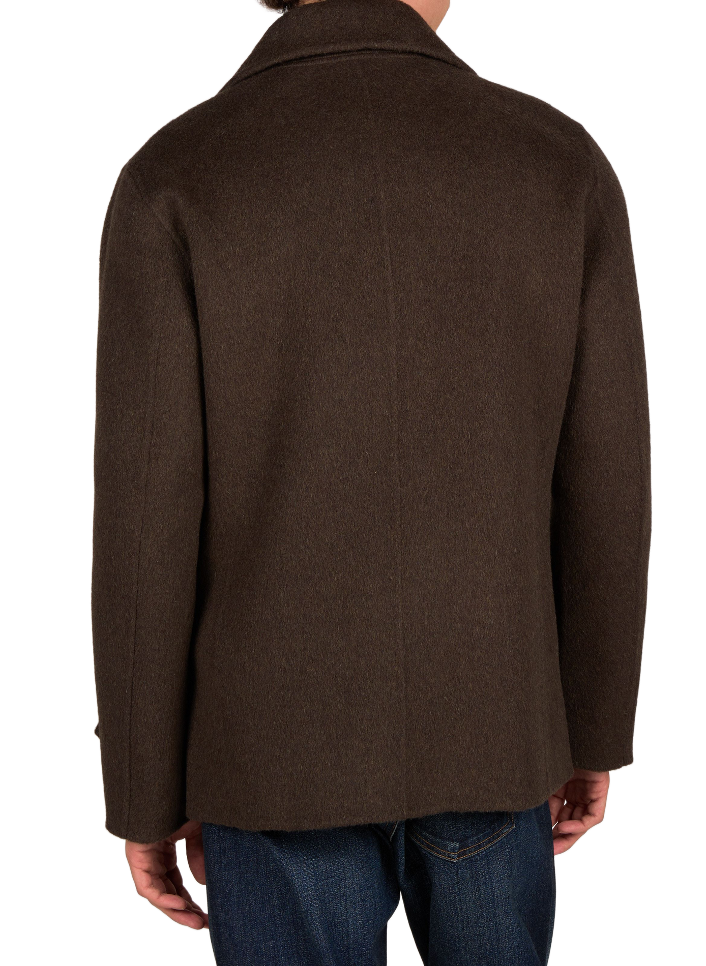 Wool coat with tailored collar WINDSOR Green
