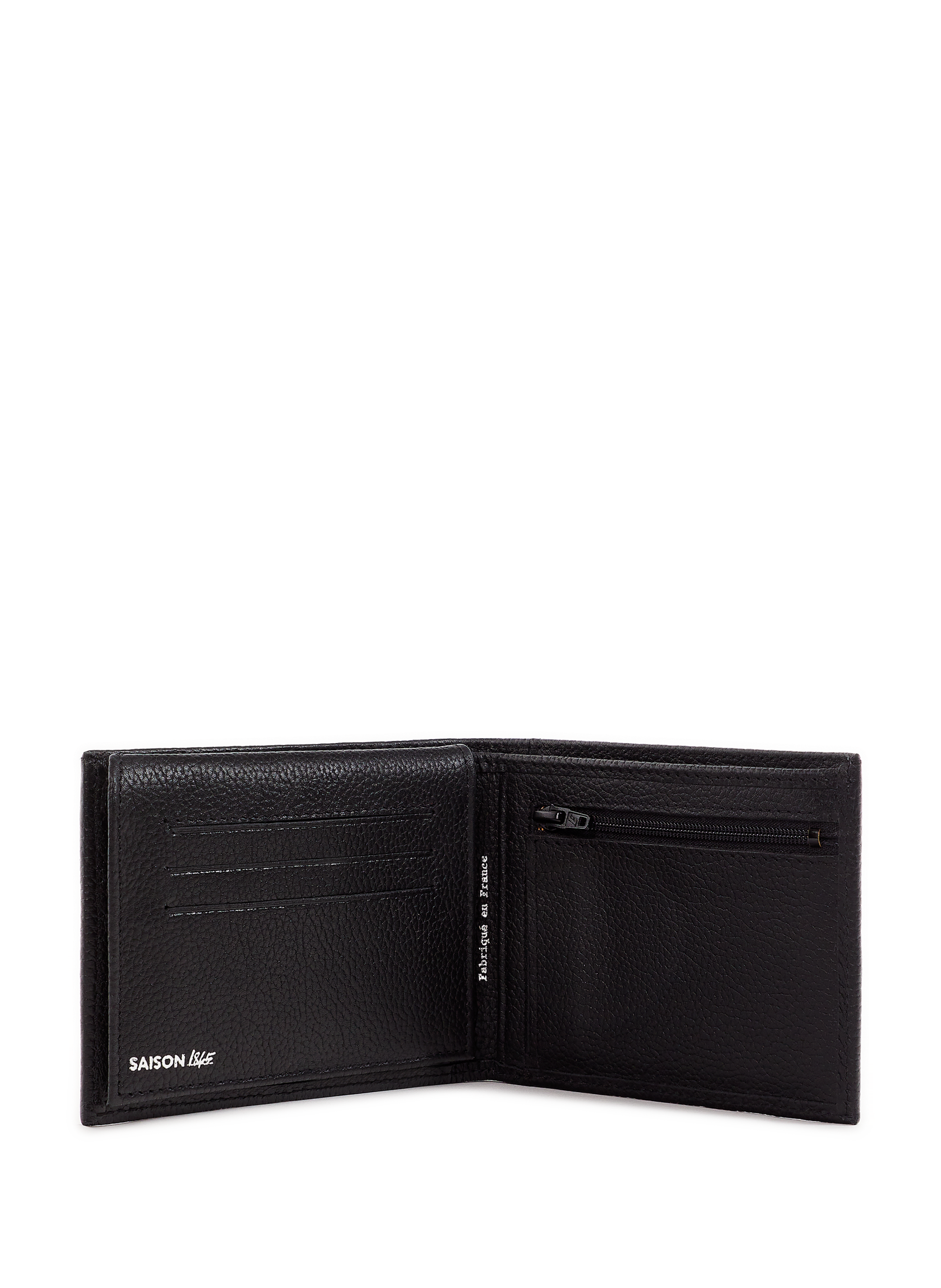 Portefeuille en cuir SAISON 1865 Noir