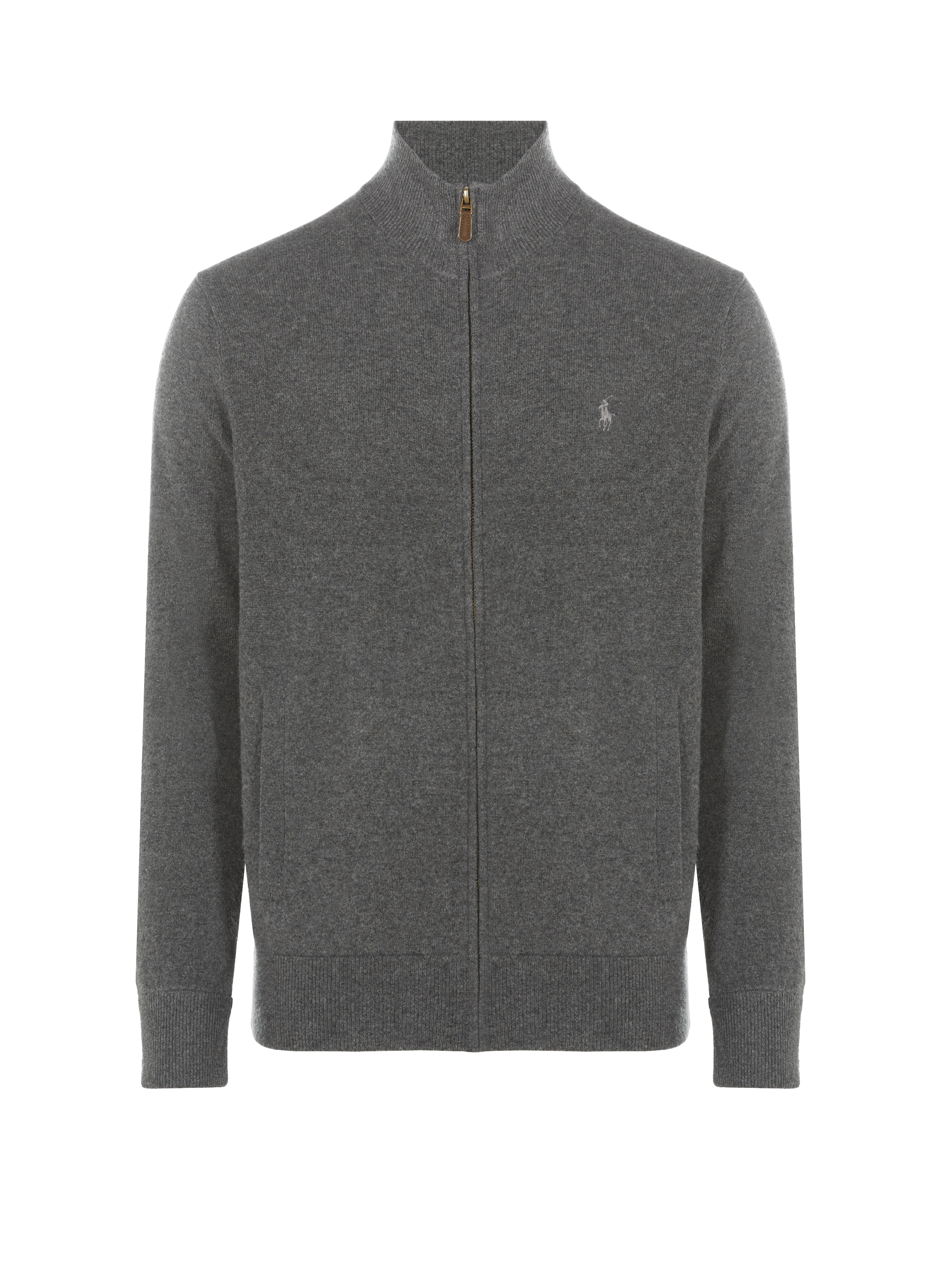 Wool zip-up cardigan POLO RALPH LAUREN Grey
