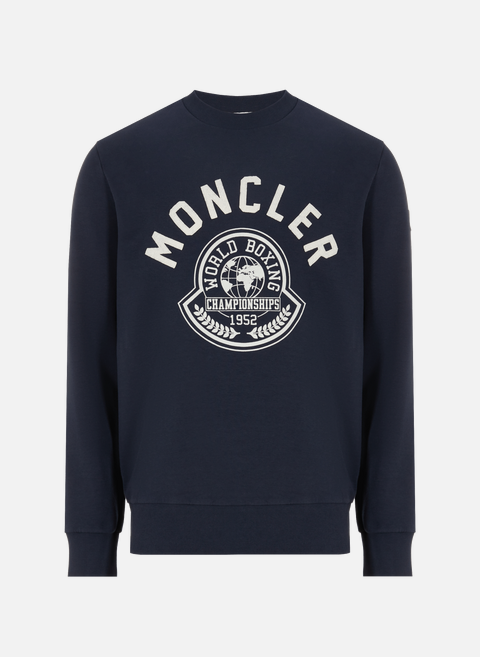 Sweatshirt en coton mélangé  NoirMONCLER 