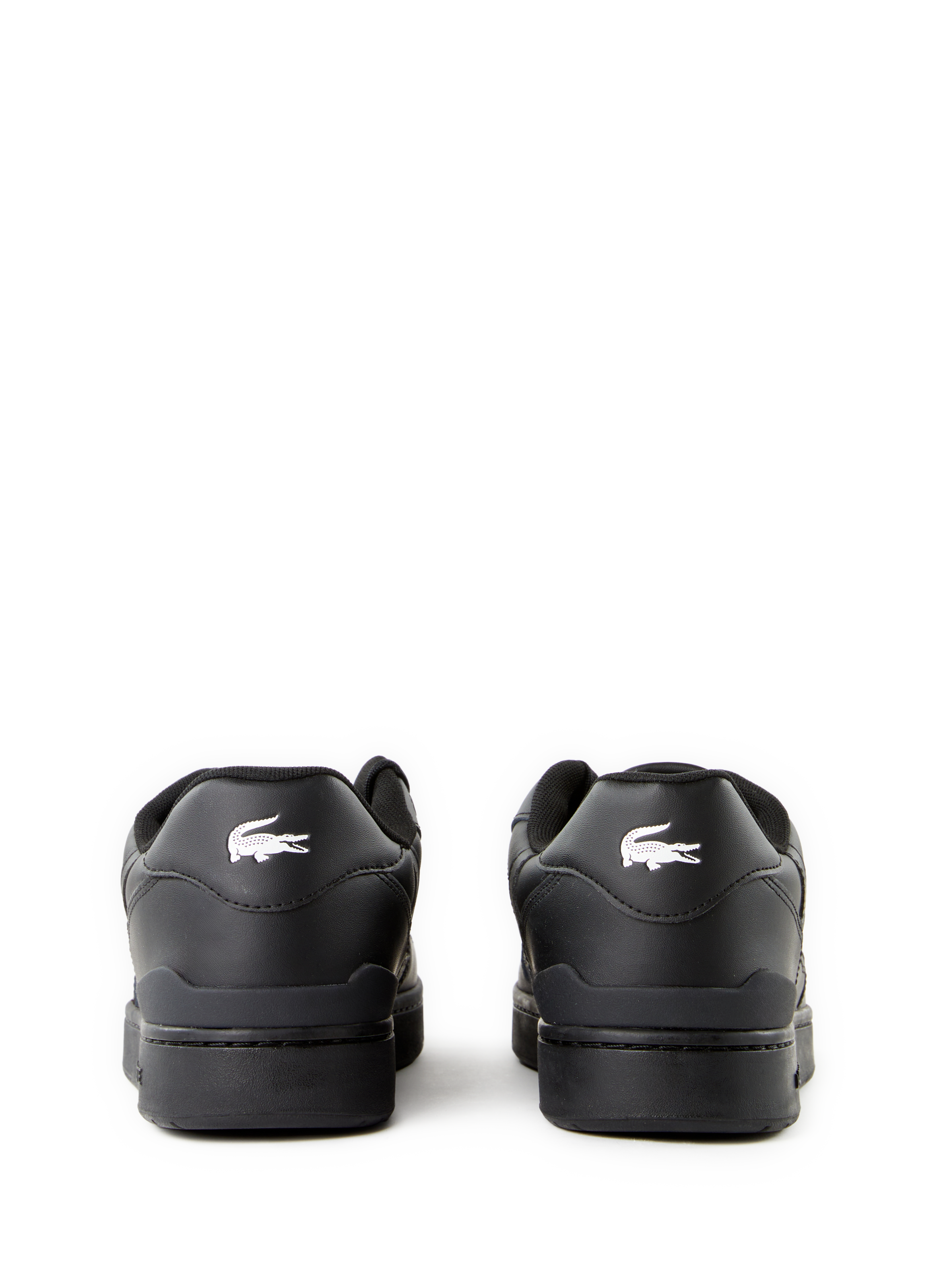 T-Clip leather sneakers Black Lacoste Men