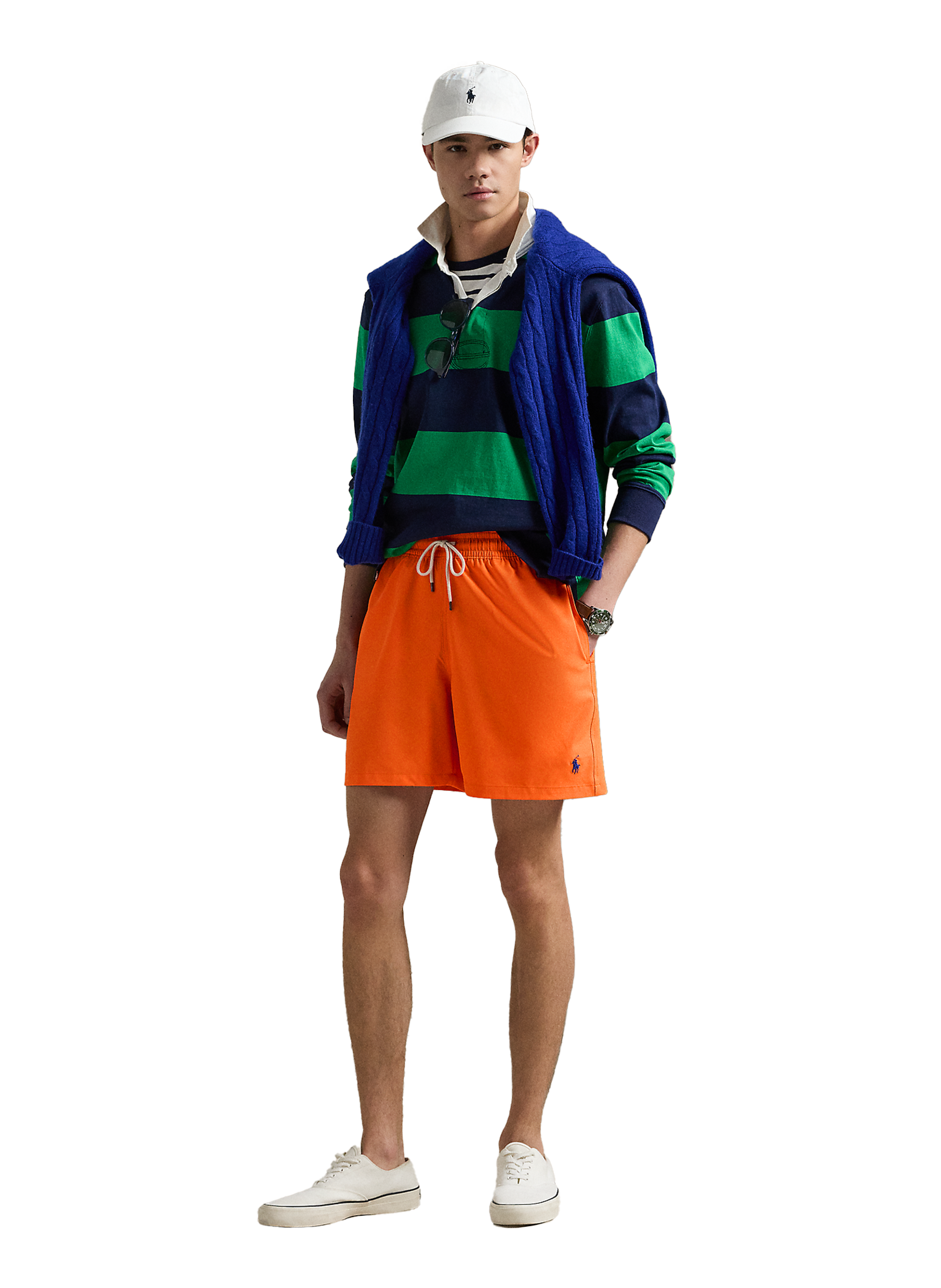 Solid color swim shorts POLO RALPH LAUREN Orange