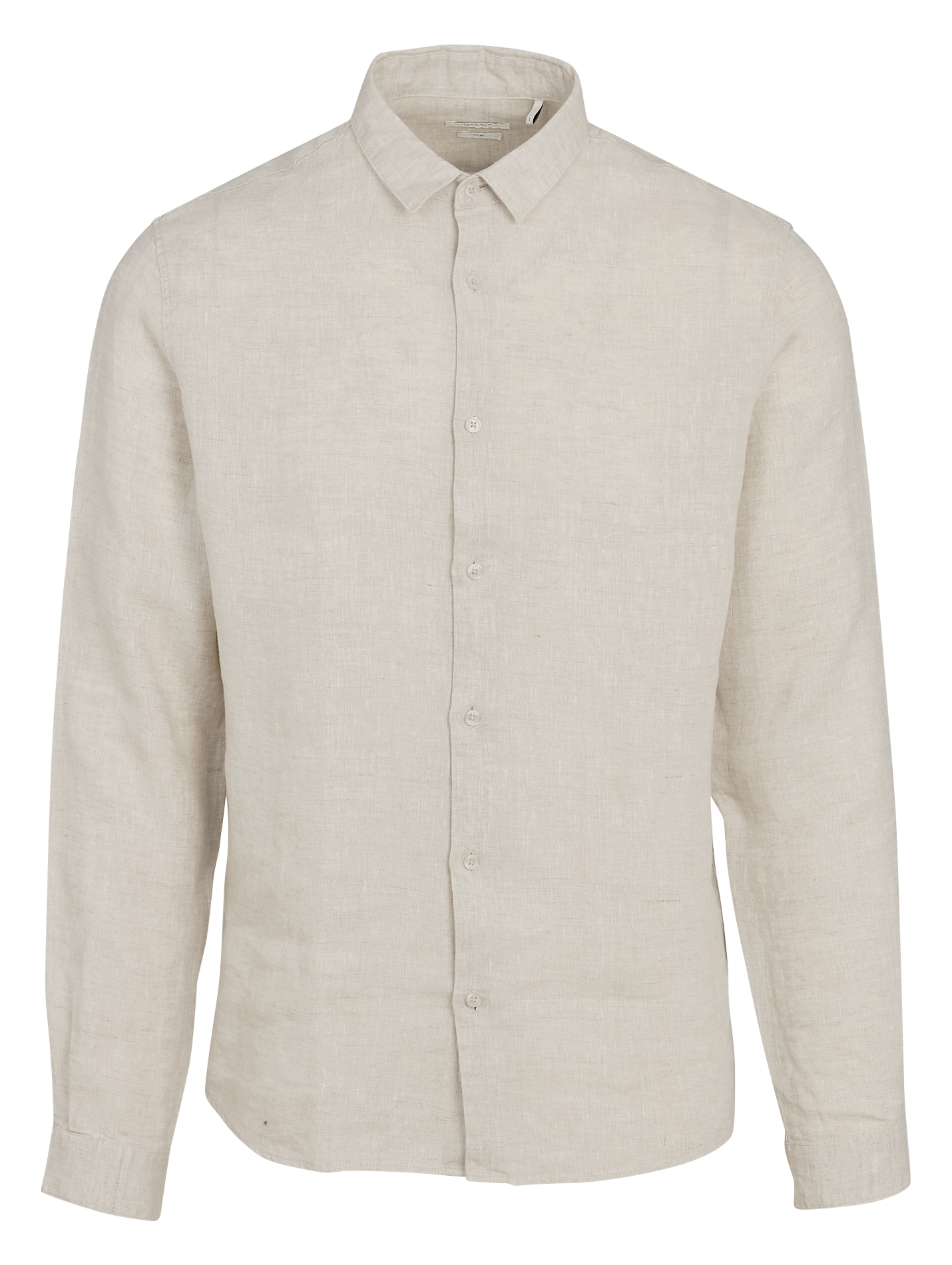 Chemise slim-fit en lin IKKS Beige