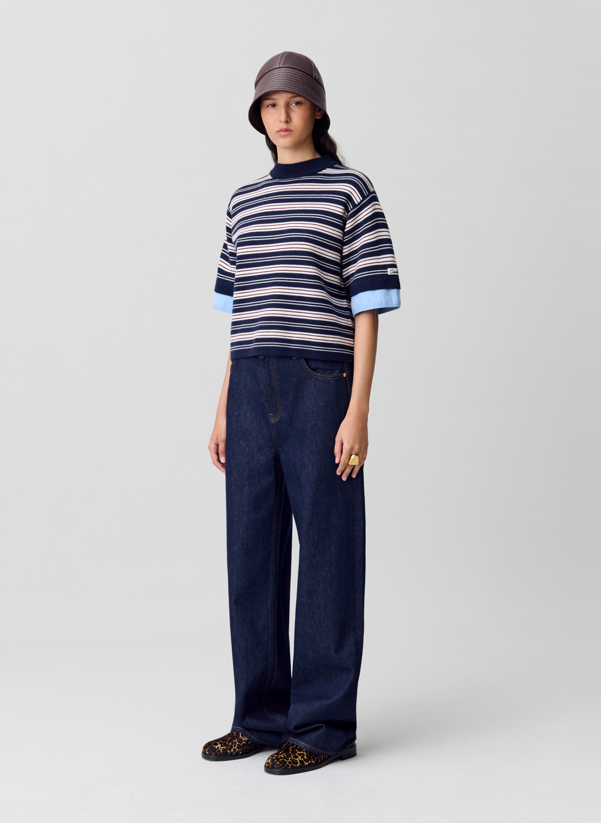 Pull droit en maille rayée CLAUDIE PIERLOT Multicolore