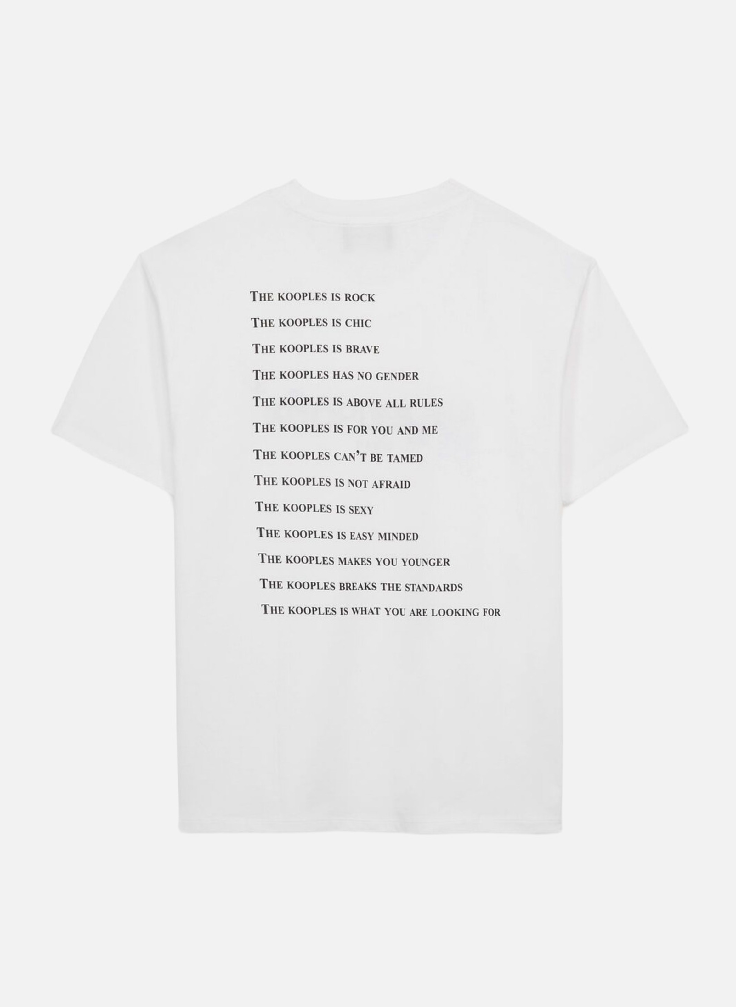 T-shirt coton imprimé What Is THE KOOPLES Blanc