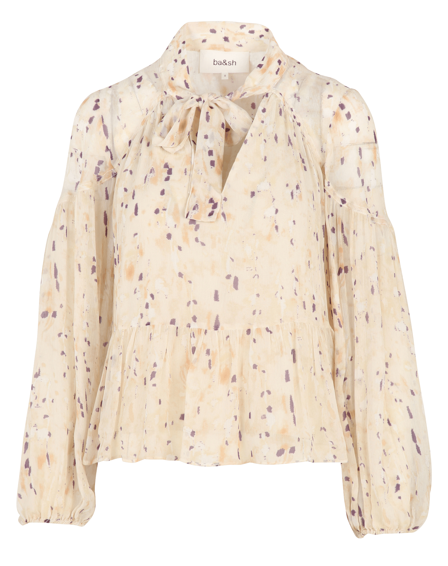 Blouse droite imprimée kamala BA&SH Beige