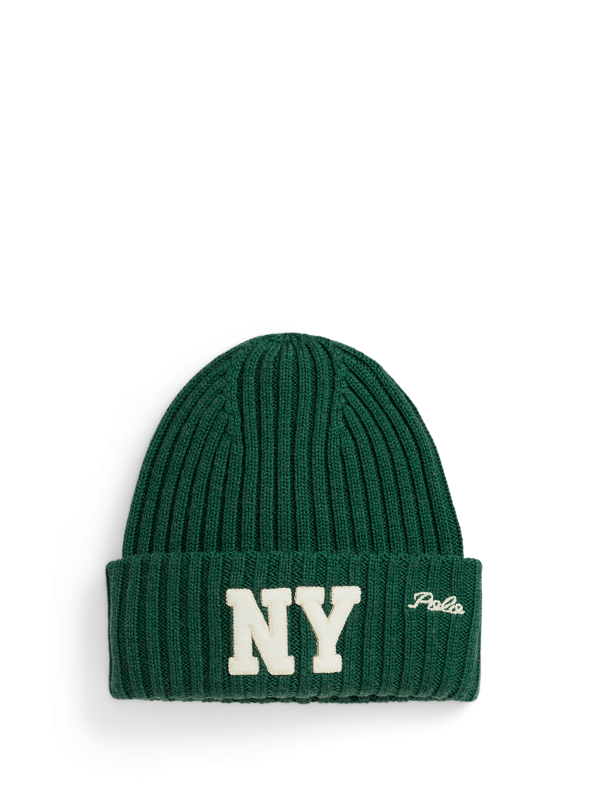 POLO RALPH LAUREN Mixed wool beanie Green