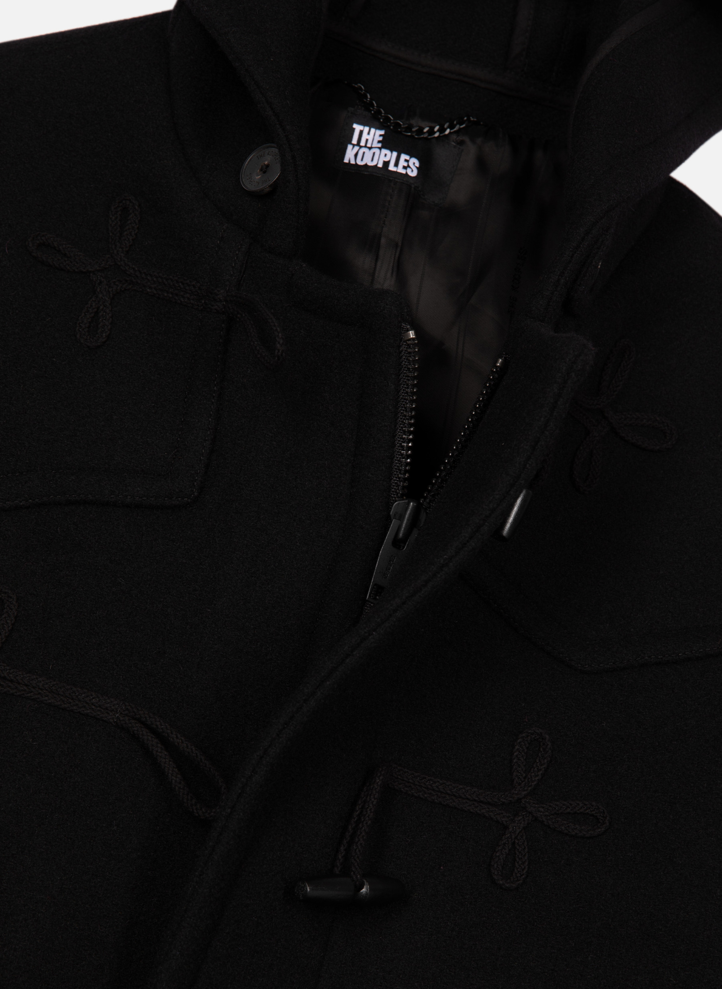 Manteau long brandebourg THE KOOPLES Noir