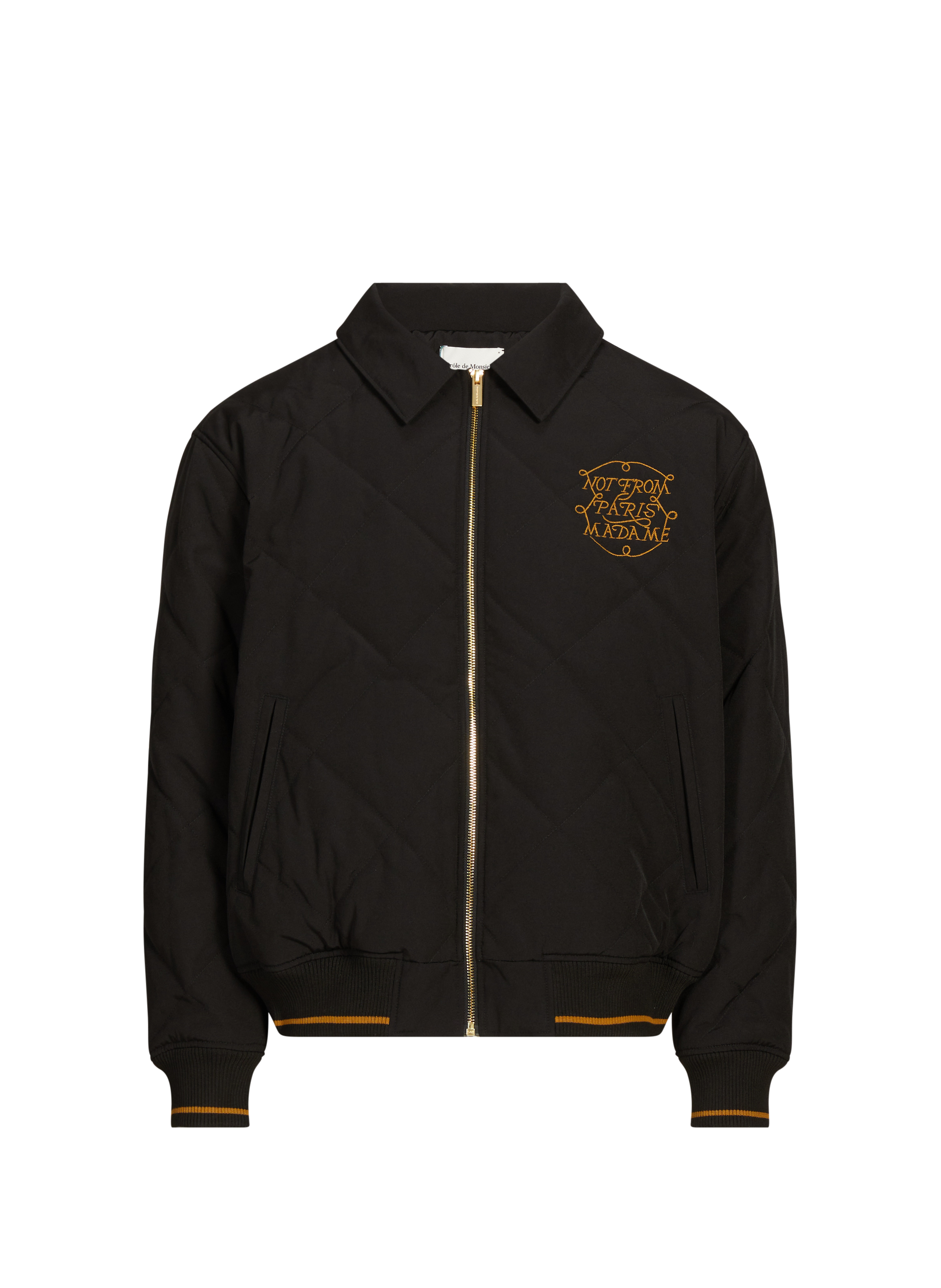 DROLE DE MONSIEUR The Slogan Braided Jacket Black