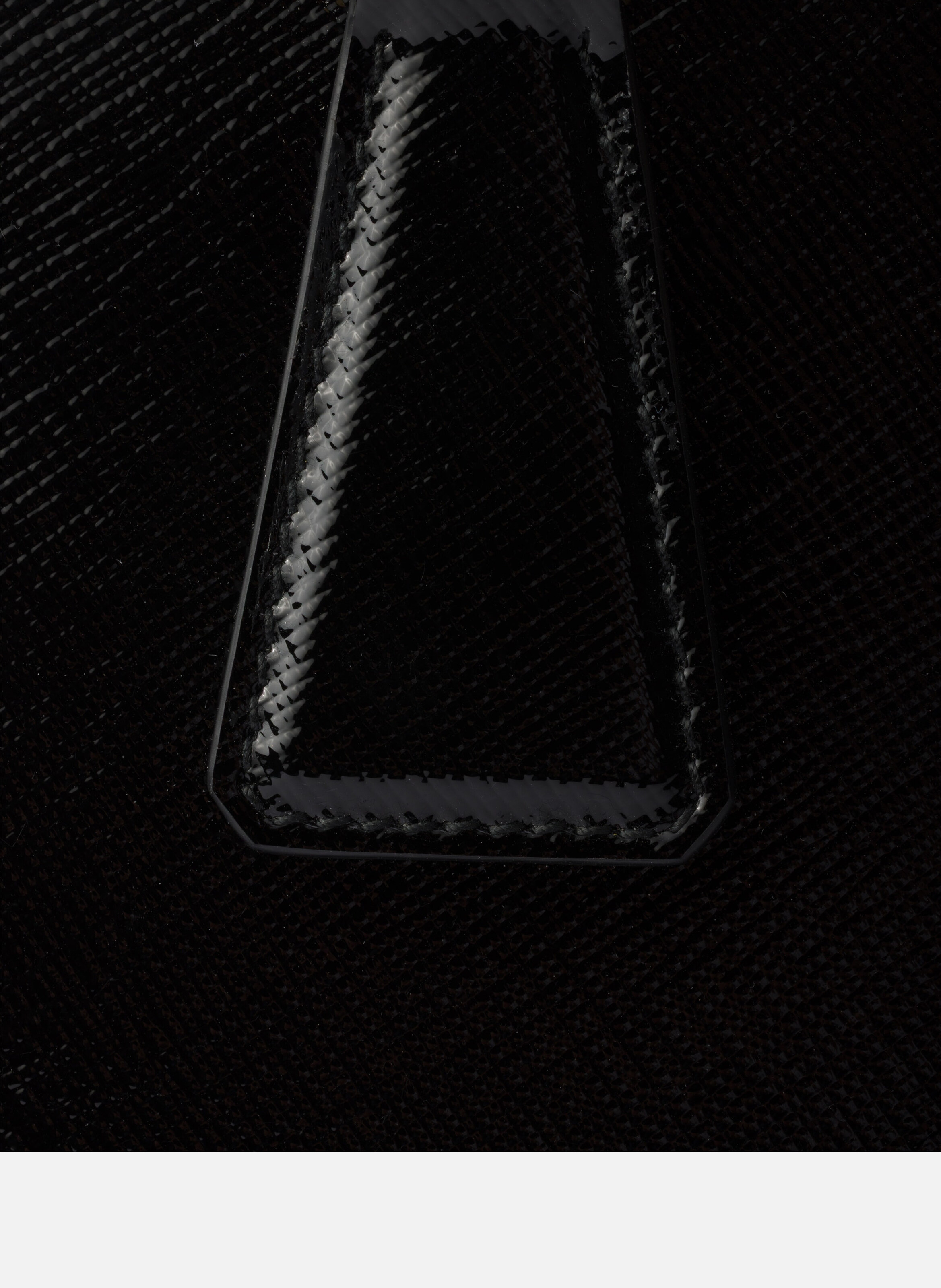 Petit sac prada galleria en cuir saffiano verni PRADA Noir