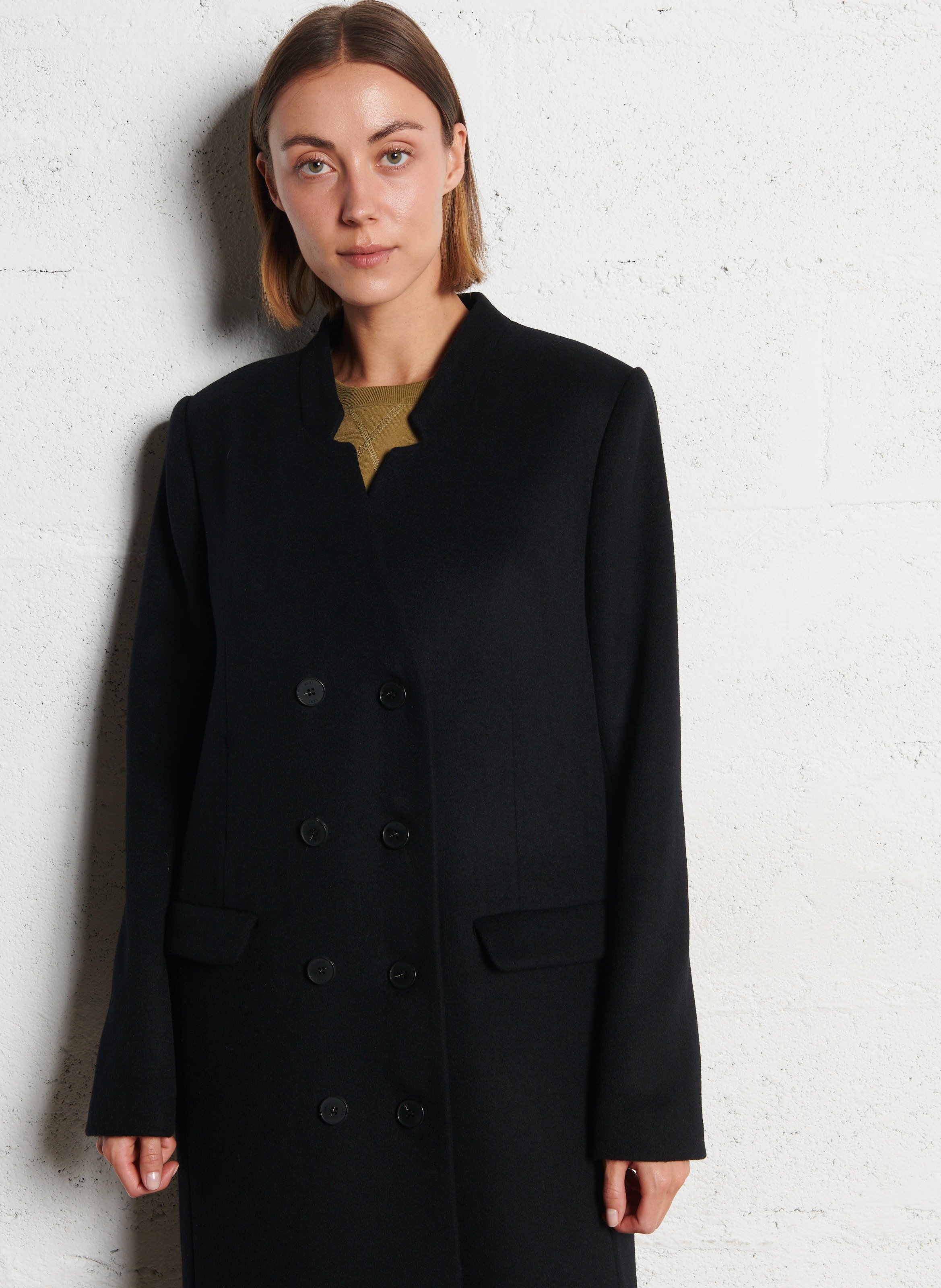 Manteau oversize en laine mélangée IKKS Noir