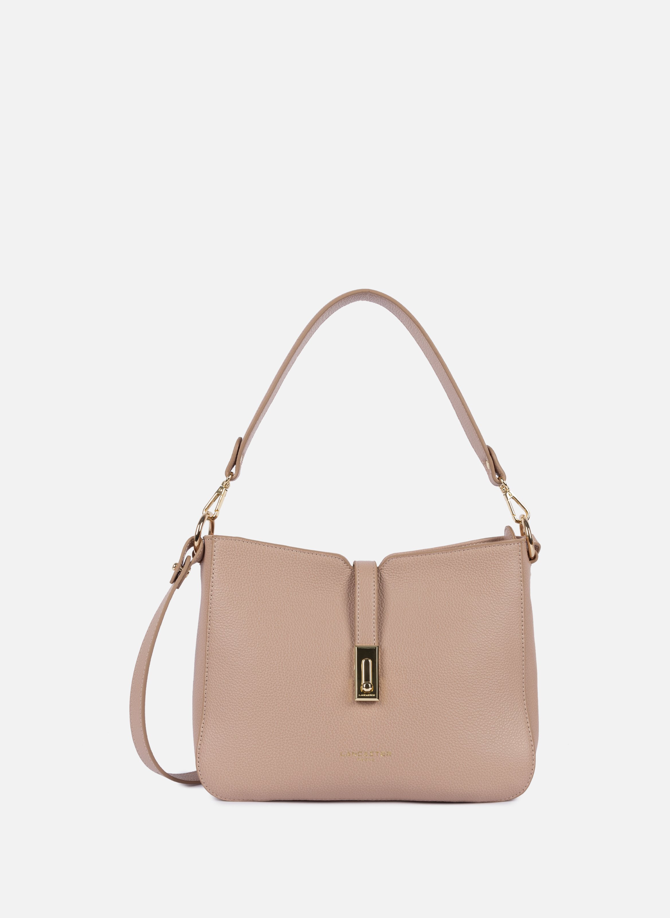 Grand sac besace - milano horizon LANCASTER Beige