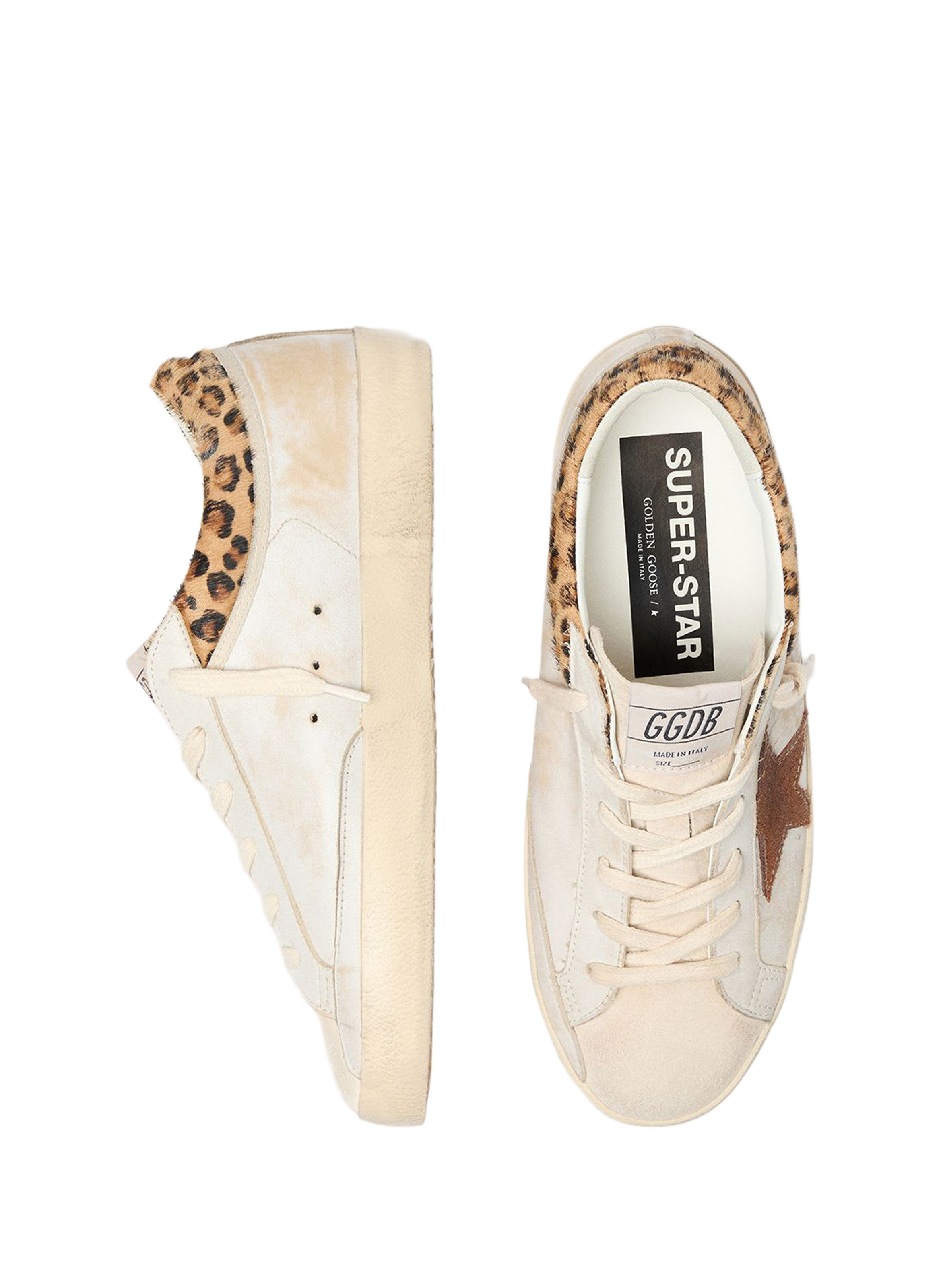 Basket with printed detail in leather GOLDEN GOOSE Multicolour