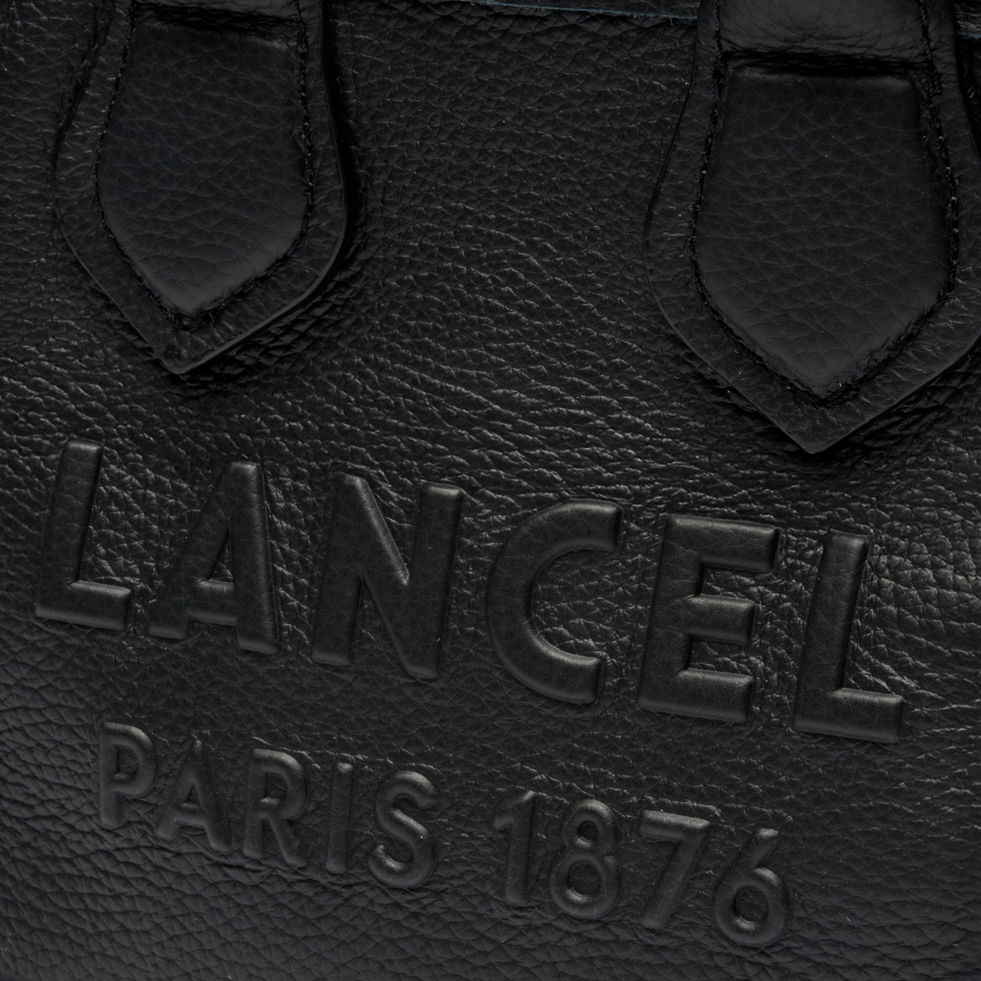 Mini sac cabas zippé double porté jour de lancel en cuir LANCEL Noir