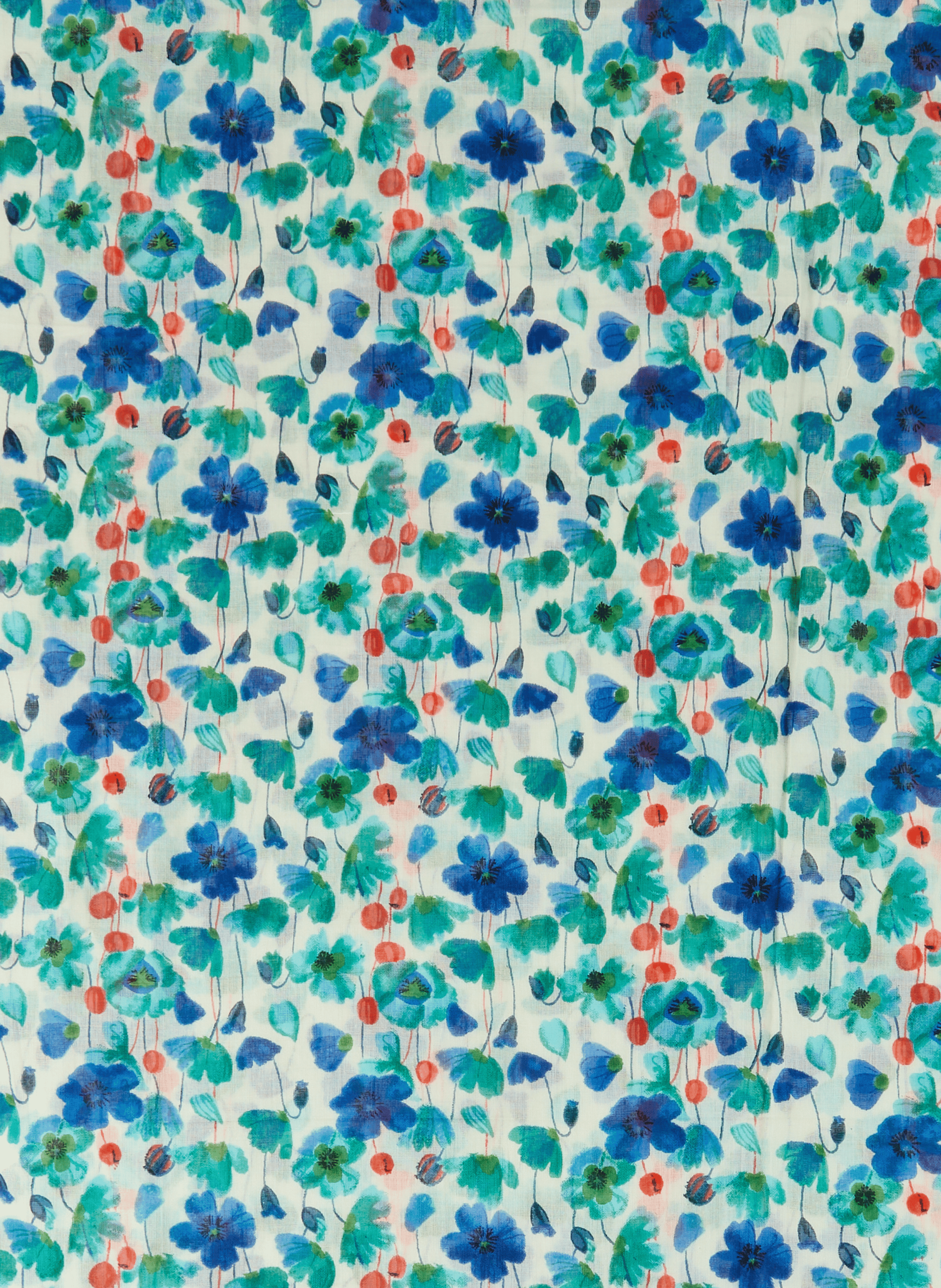 Etole imprimé fleuri en coton AU PRINTEMPS PARIS Multicolore