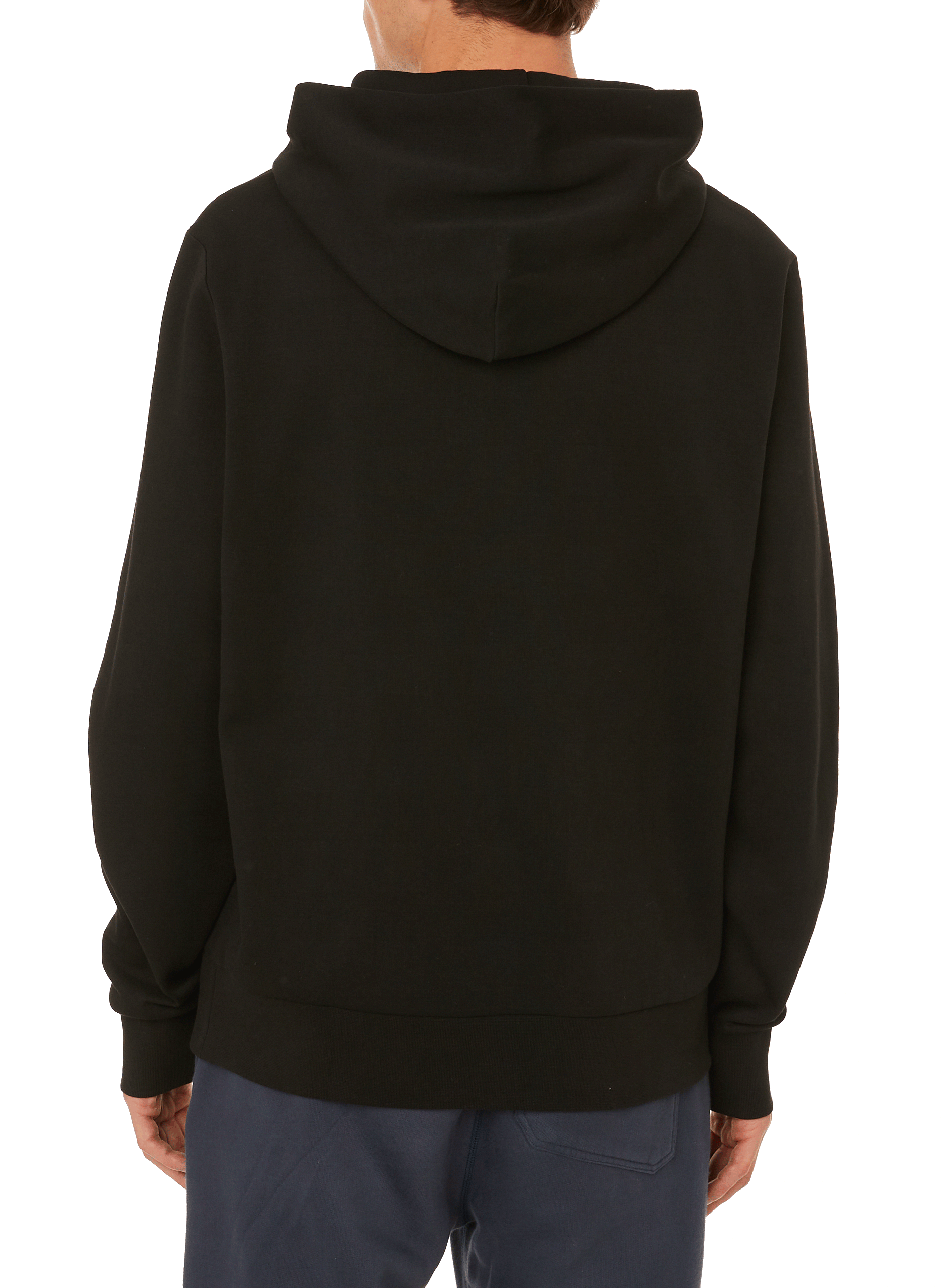 Recycled polyester and cotton hoodie CALVIN KLEIN Black