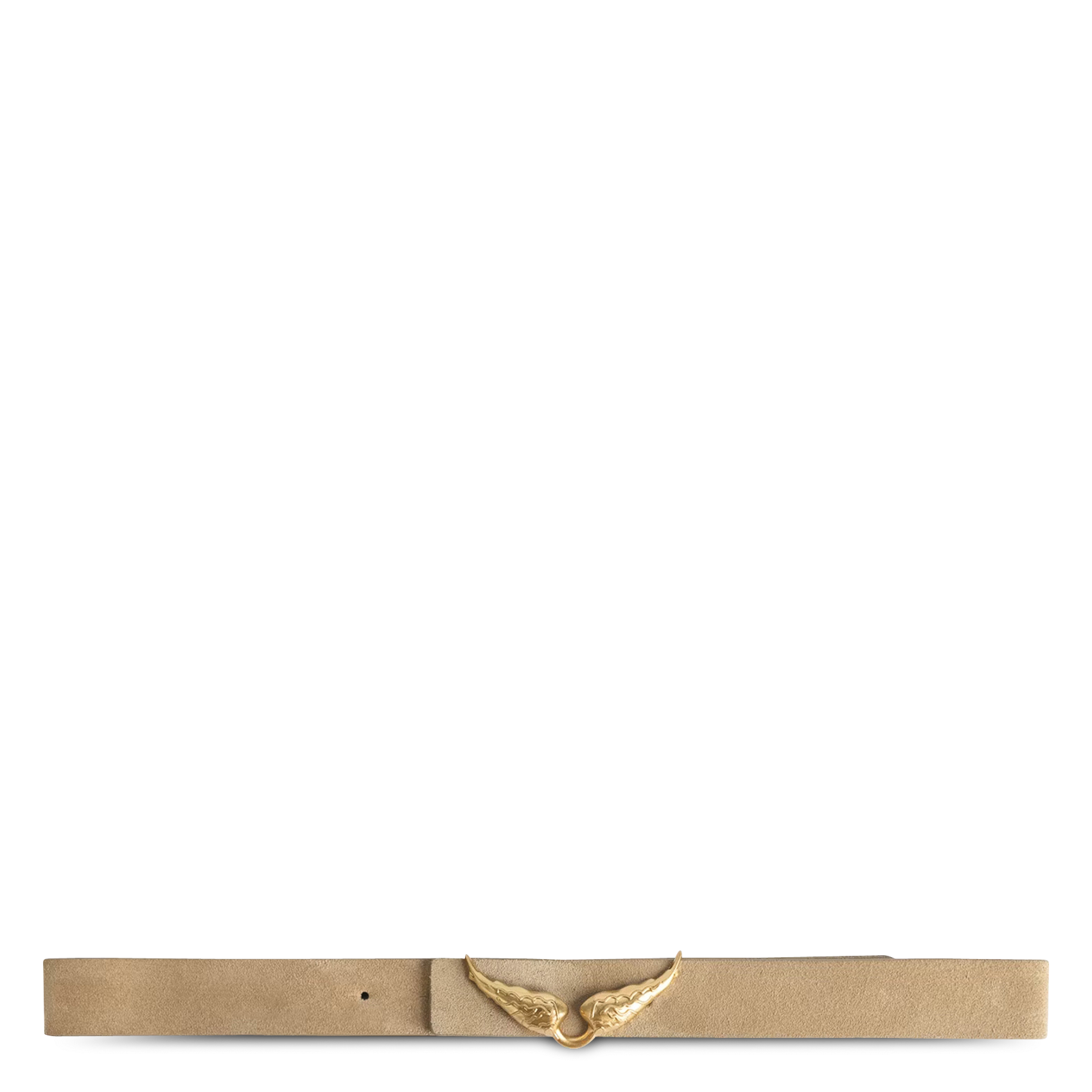 Ceinture en cuir rock ZADIG&VOLTAIRE Beige