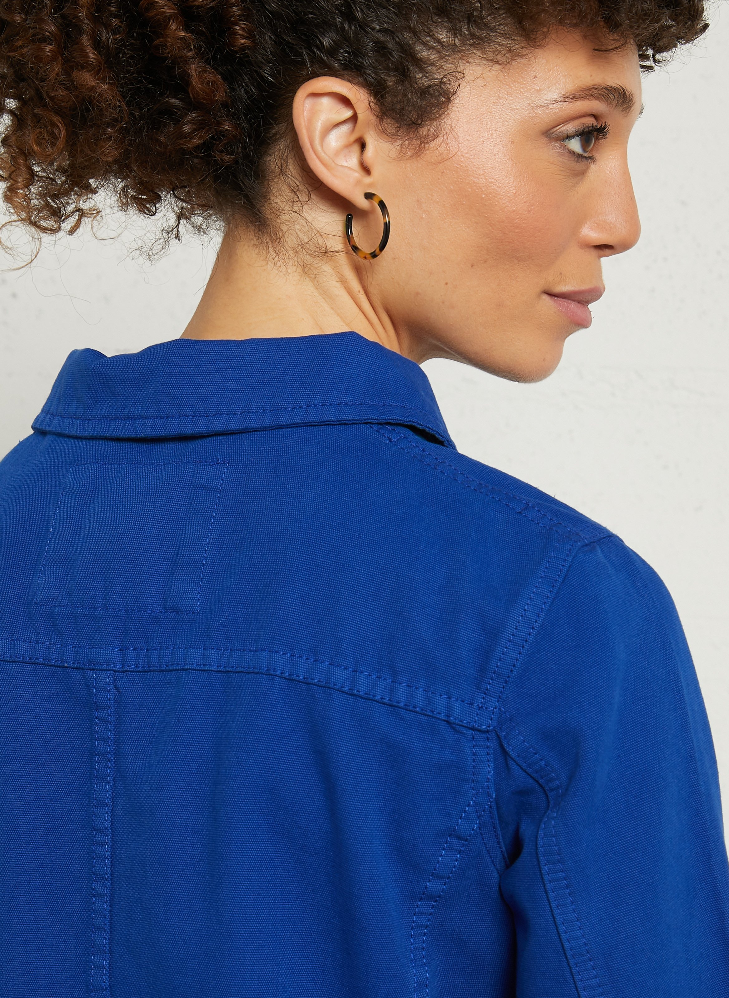 Veste pêcheur droite en coton ARMOR-LUX Bleu