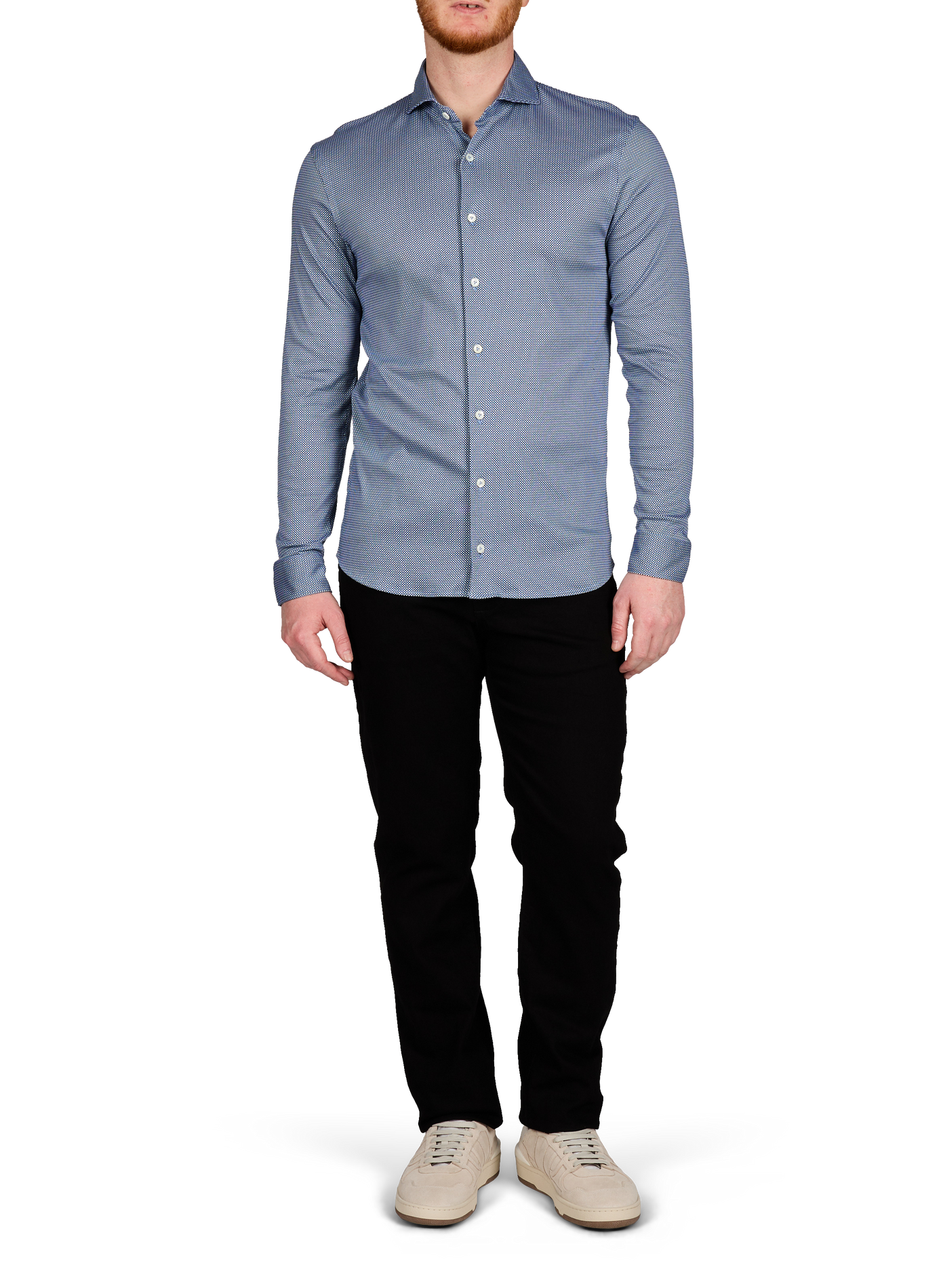 Cotton patterned shirt VAN LAACK Blue