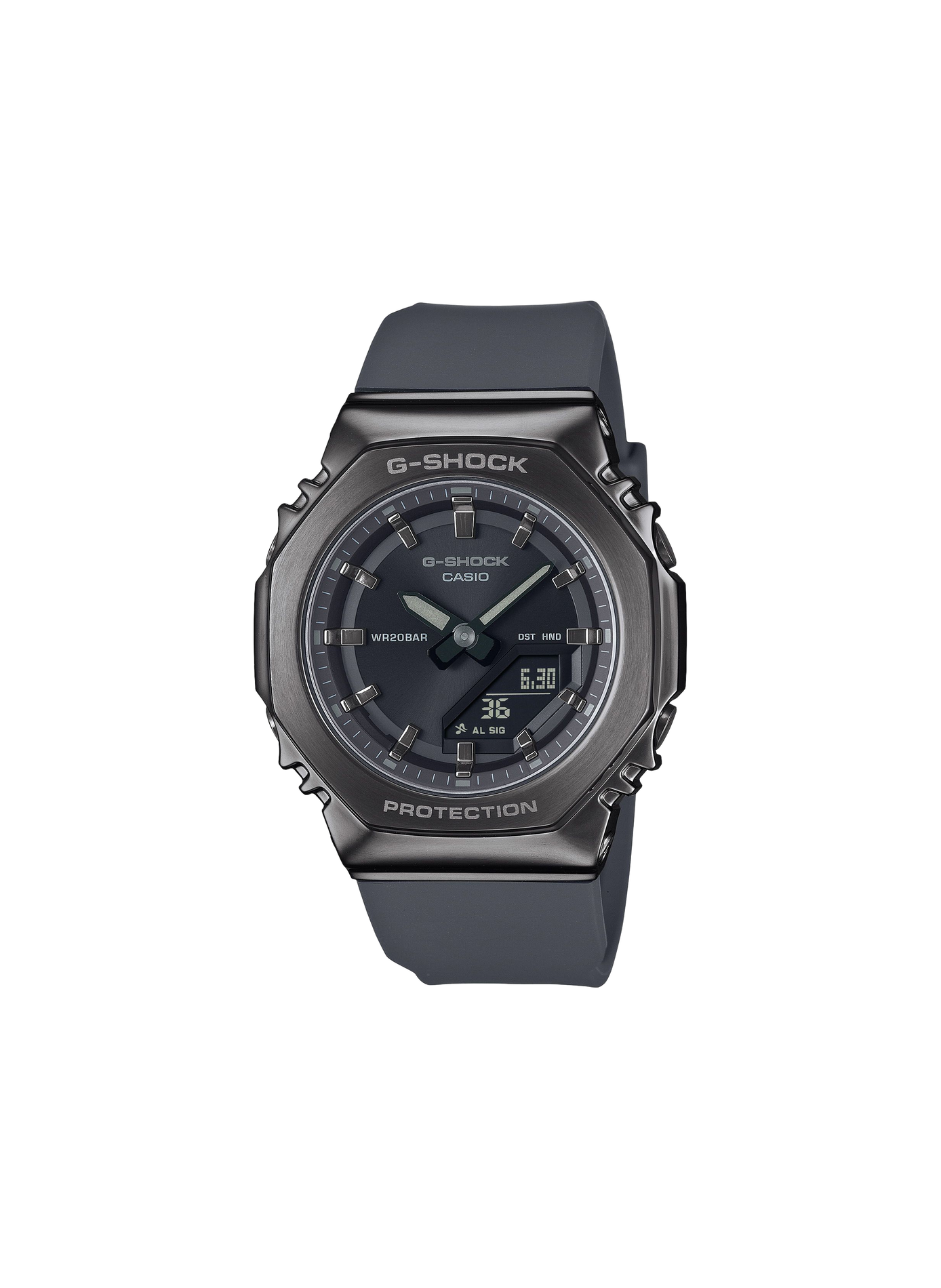 Montre quartz en acier et résine G-SHOCK Gris