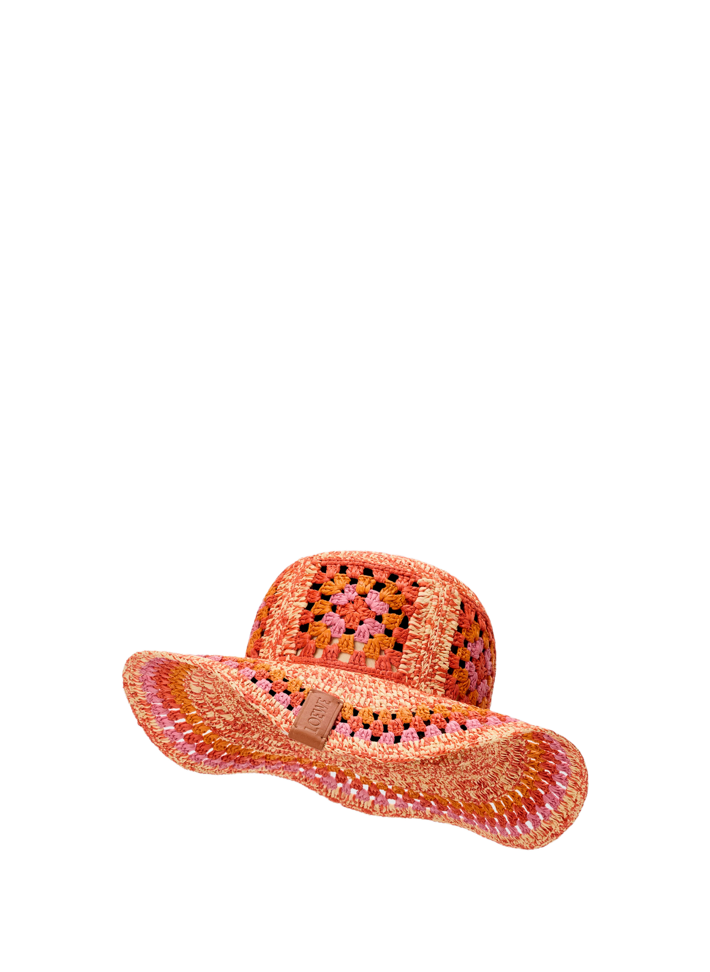 Chapeau Fisherman en raphia LOEWE Orange