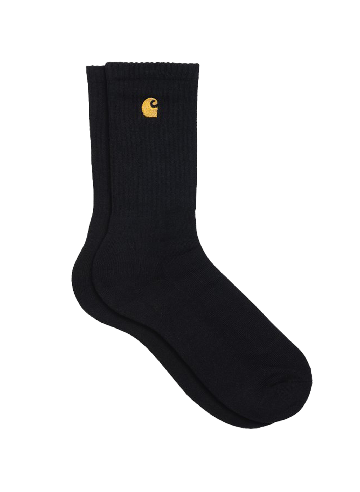 Mid-calf socks with logo embroidery in blended cotton CARHARTT WIP Black