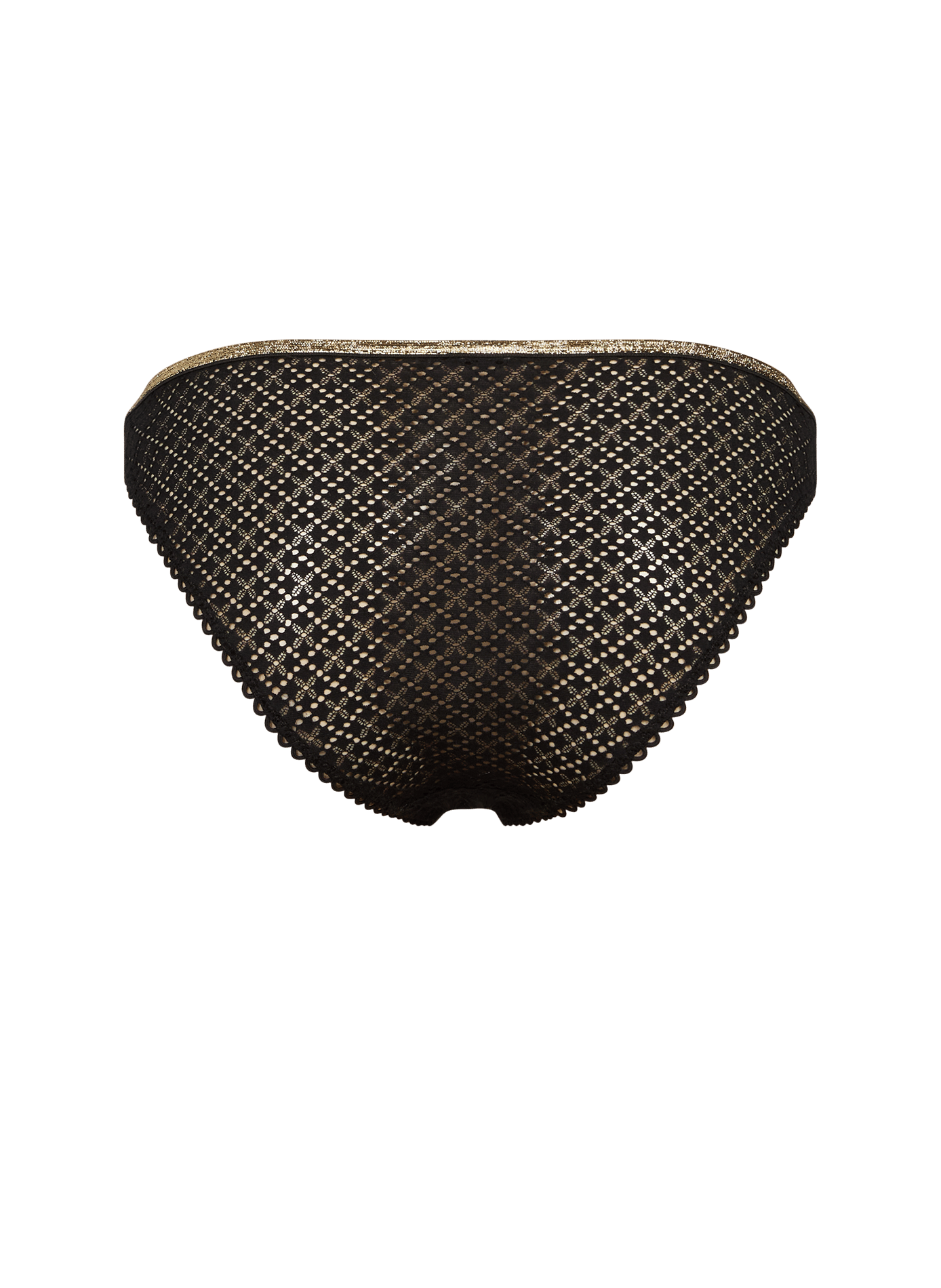 Selma culottes with golden elastic waistband LA NOUVELLE Black