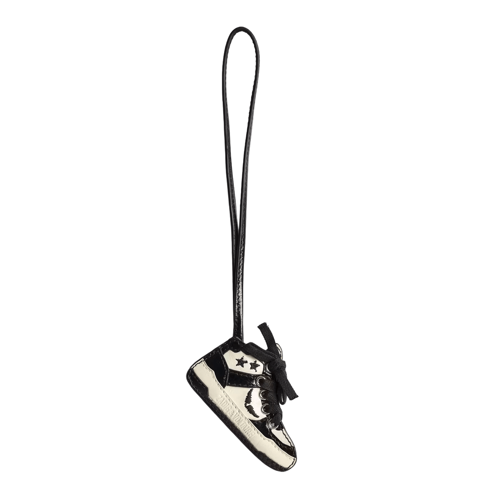 Porte-clés en cuir high wings ZADIG&VOLTAIRE Noir