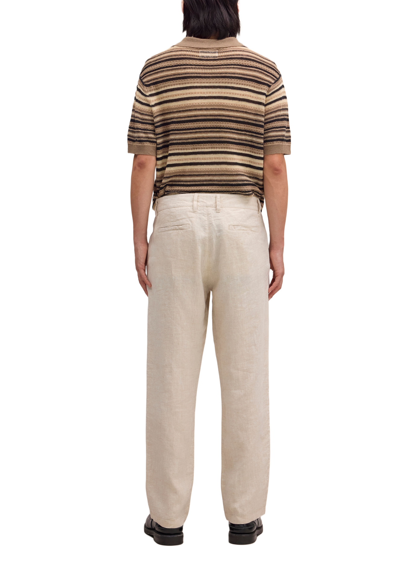 Aden straight linen trousers NN.07 Beige