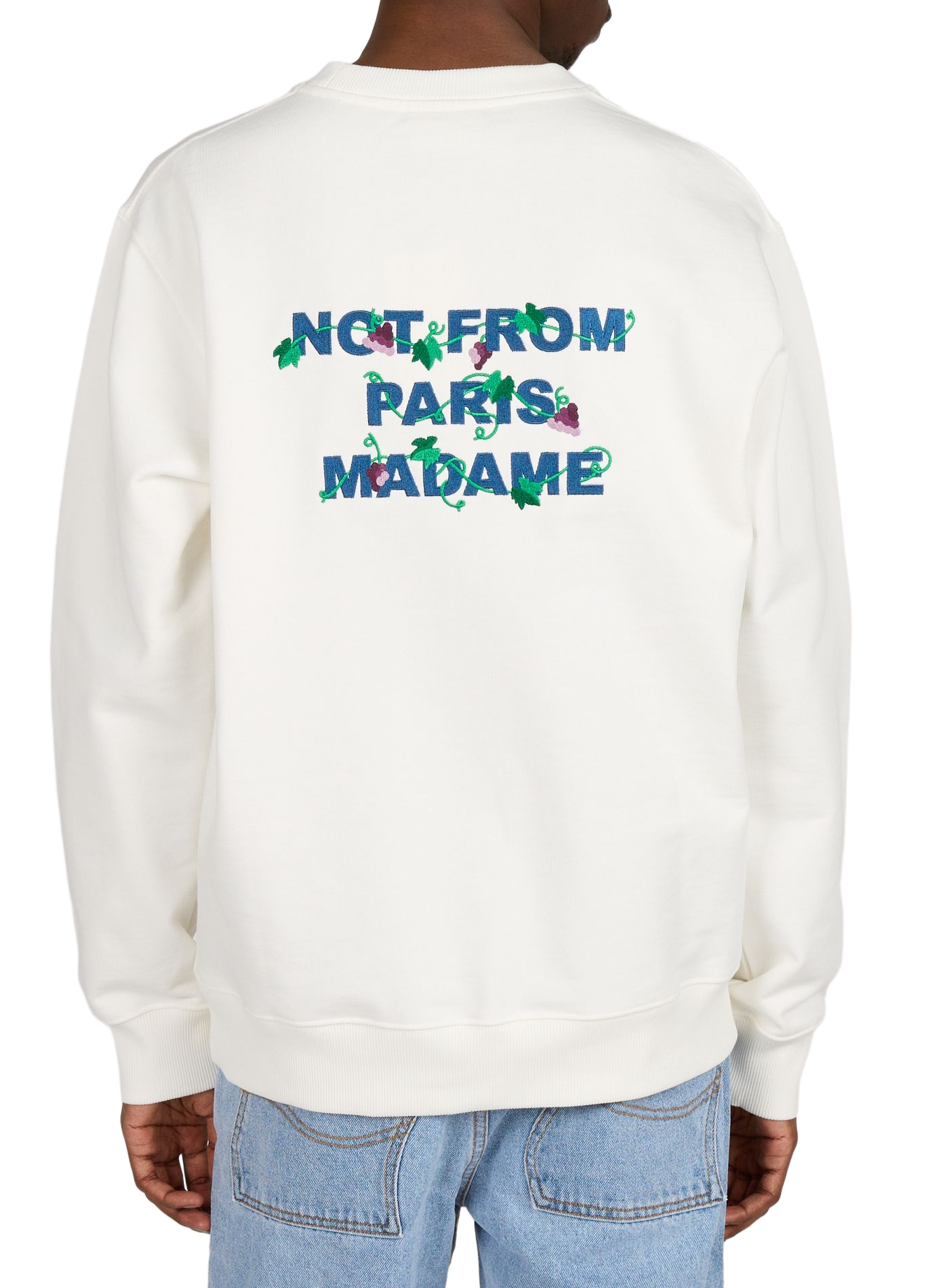 Cotton sweatshirt DROLE DE MONSIEUR White