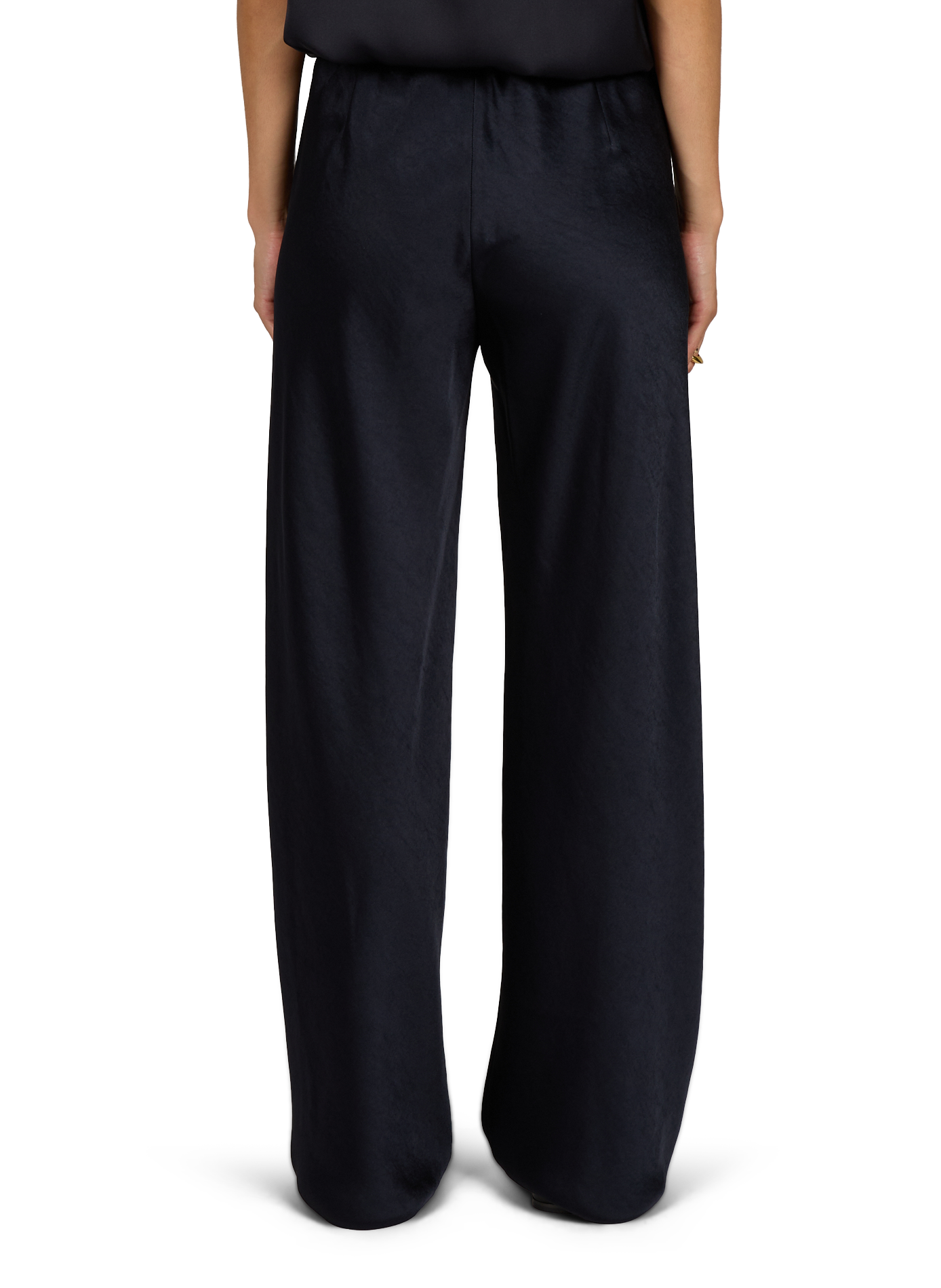 Satin trousers VINCE Blue
