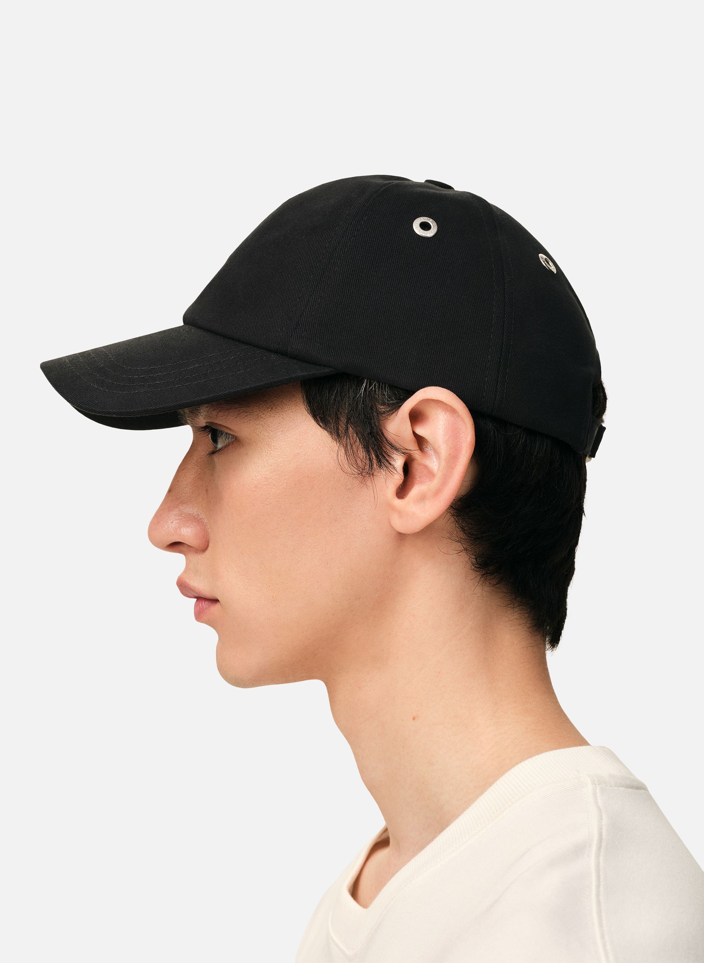 Casquette broderie ami de coeur rouge unisexe AMI PARIS Noir