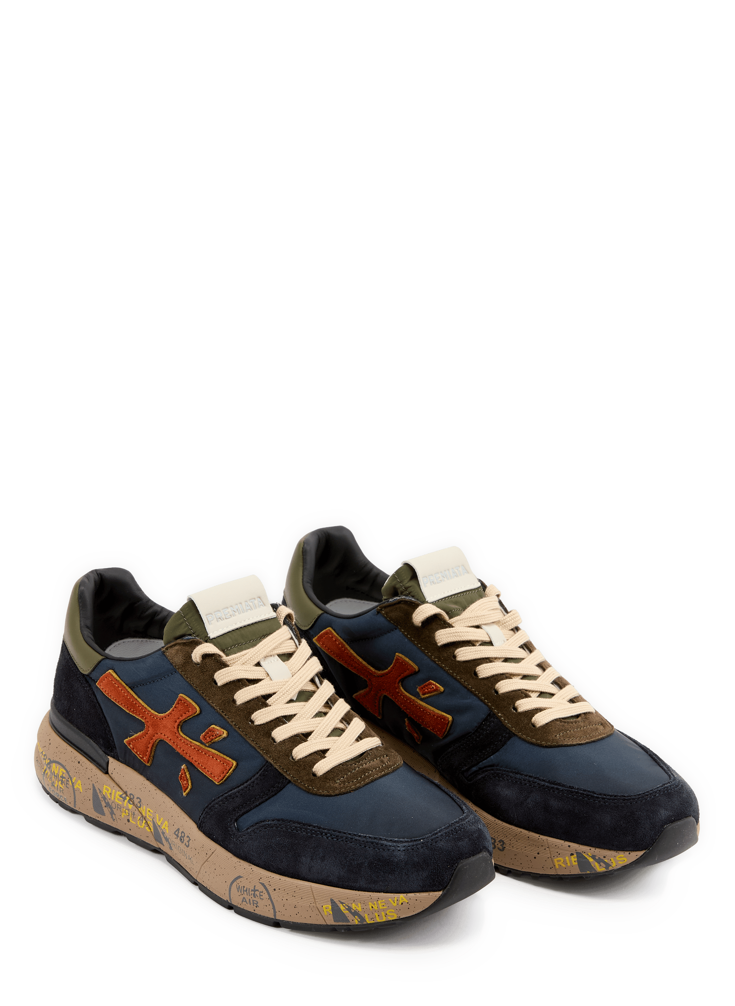 Zapatillas MICK VAR de dos materiales con cordones PREMIATA Azul