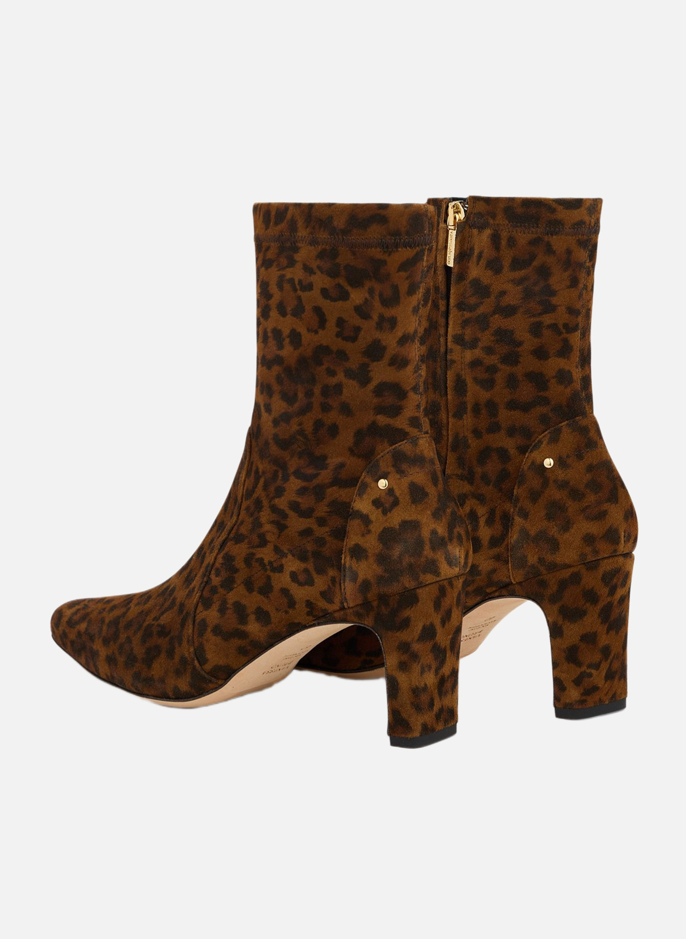 Bottines souples léopard VANESSA BRUNO Marron