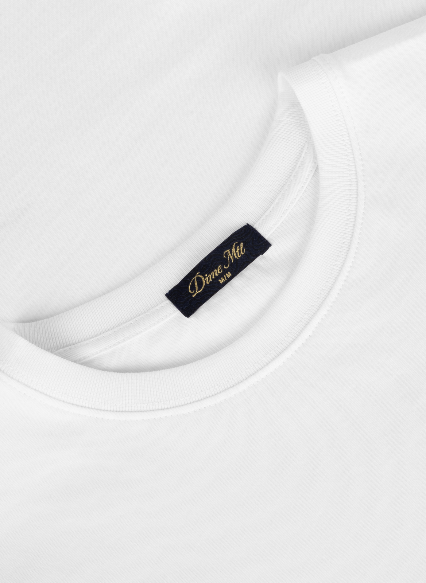 Straight-fit cotton T-shirt DIME White