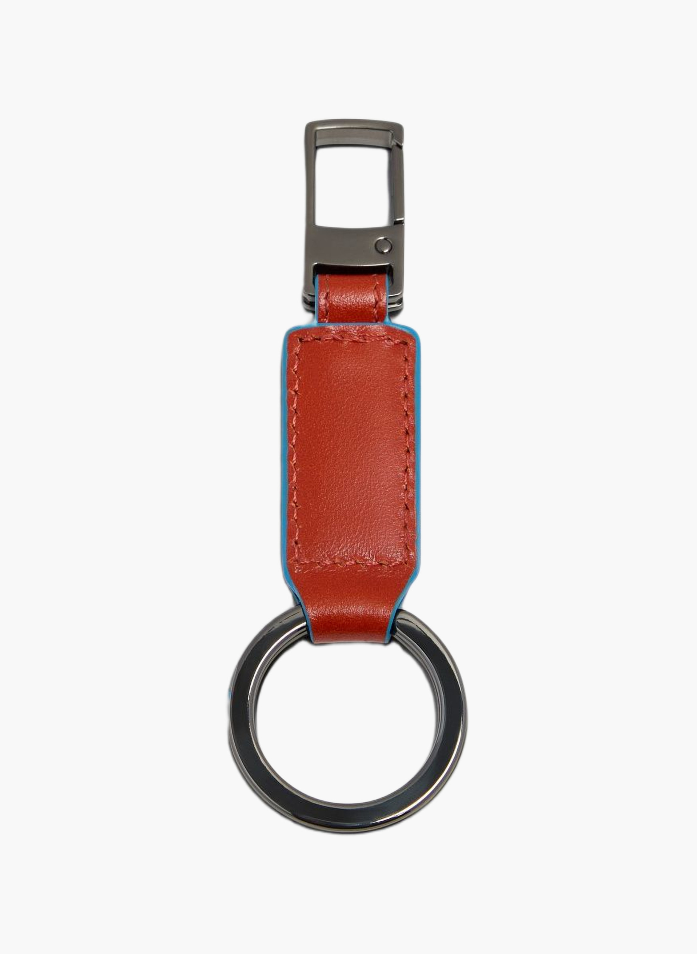 Porte-clés mousqueton PIQUADRO Marron