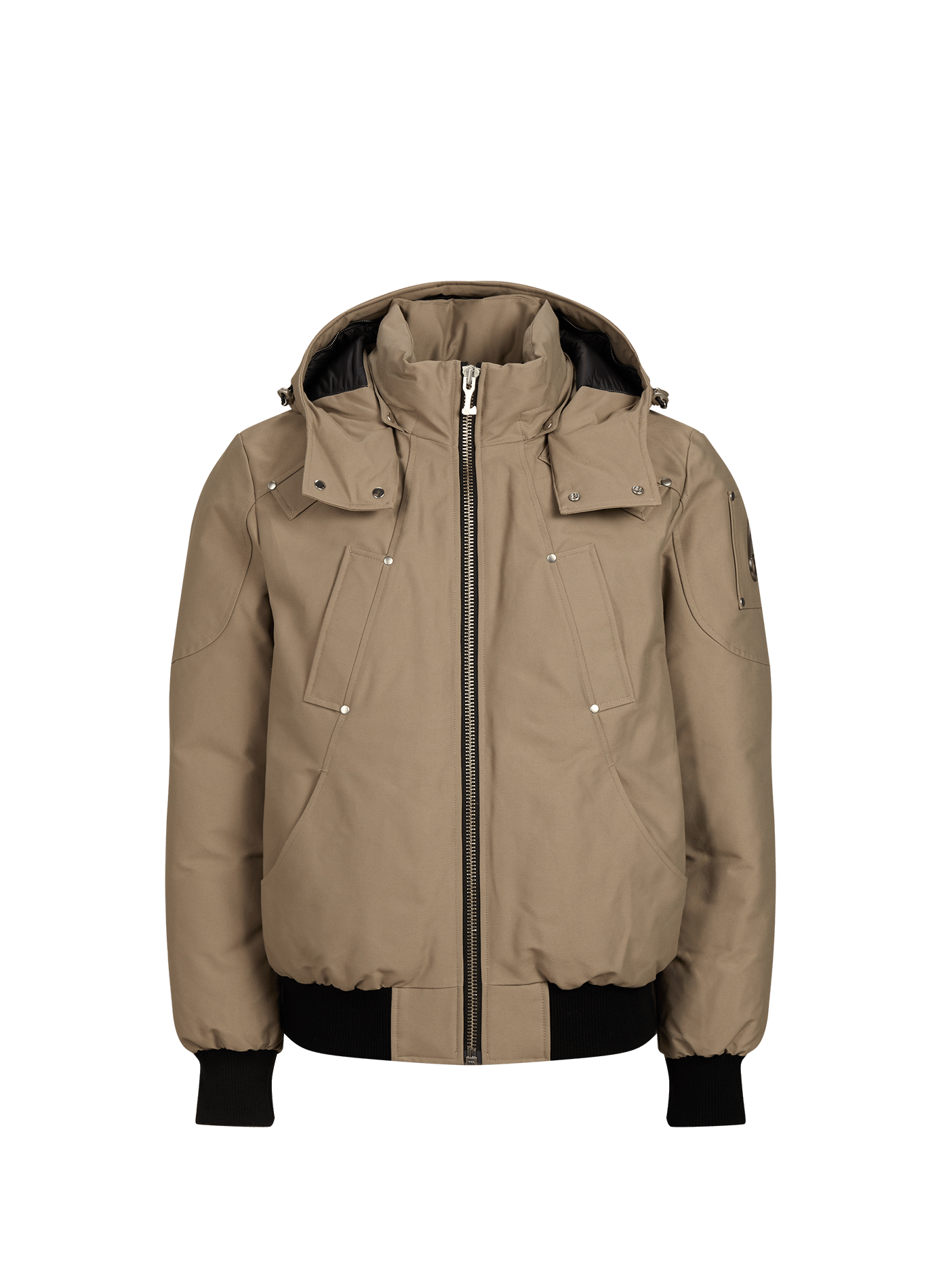 Straight hooded parka in Original Ballistic MOOSE KNUCKLES Brown