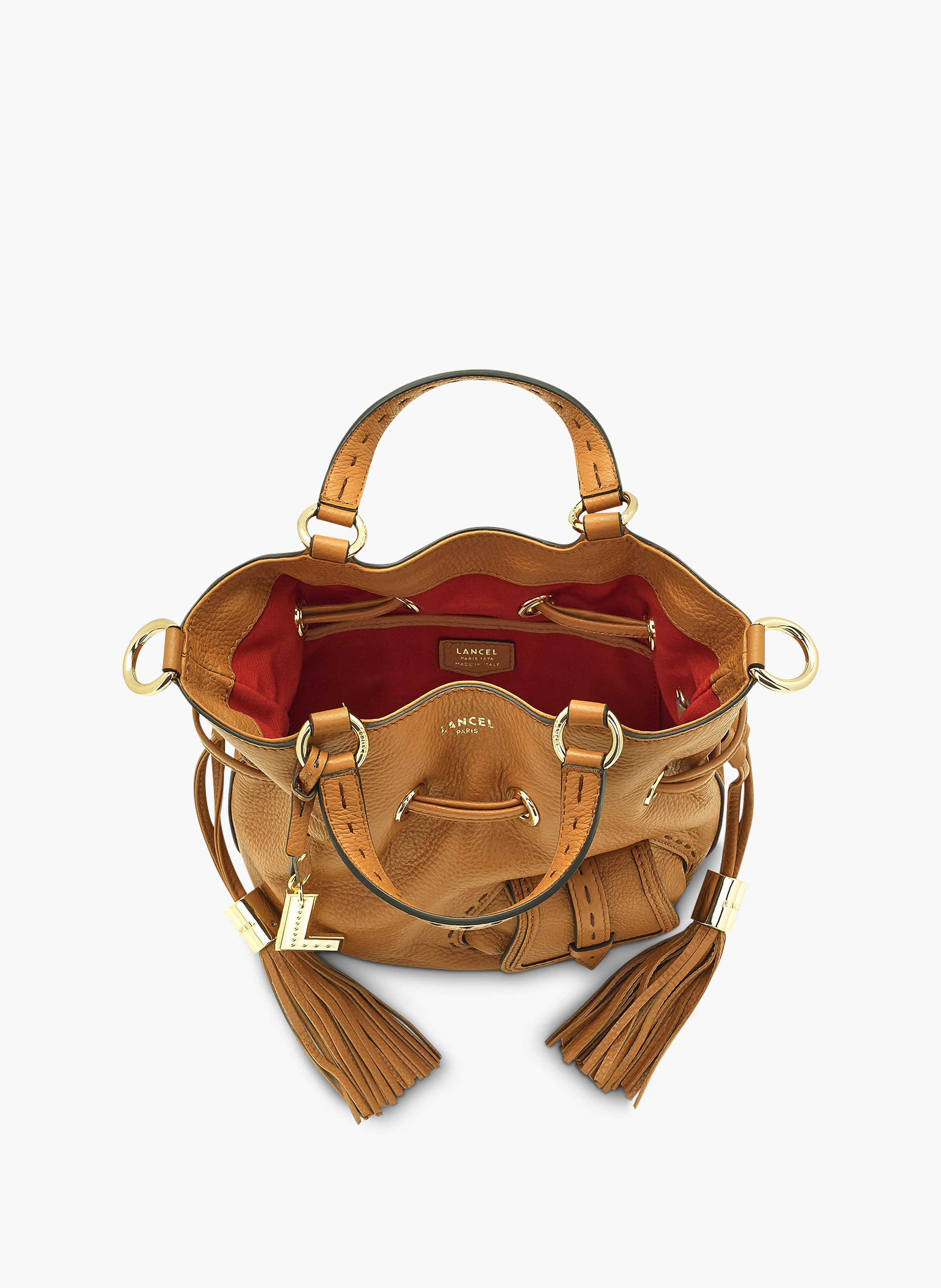 Sac seau s premier flirt de lancel en cuir LANCEL Marron