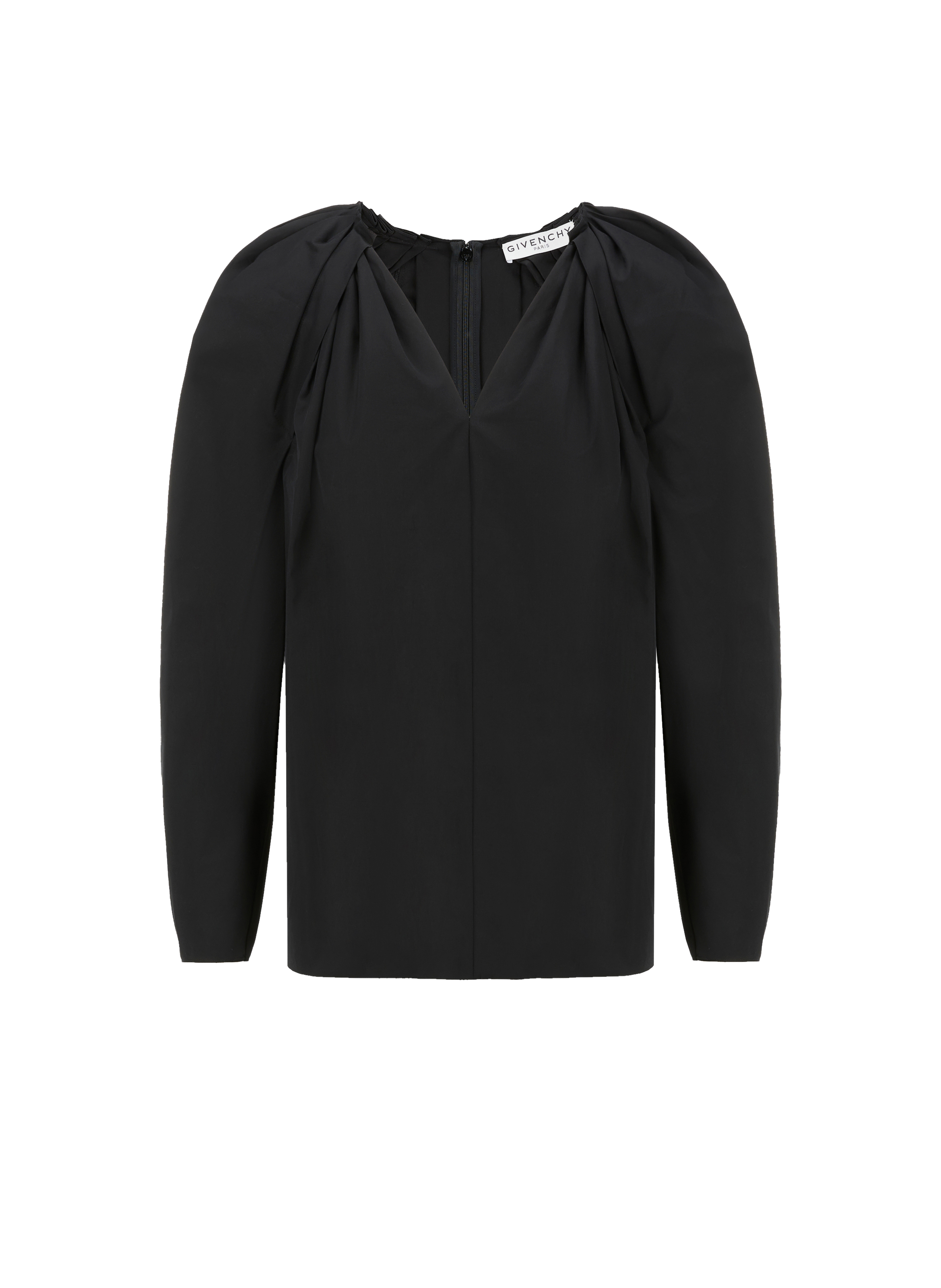 Chemisier en coton à manches bouffantes