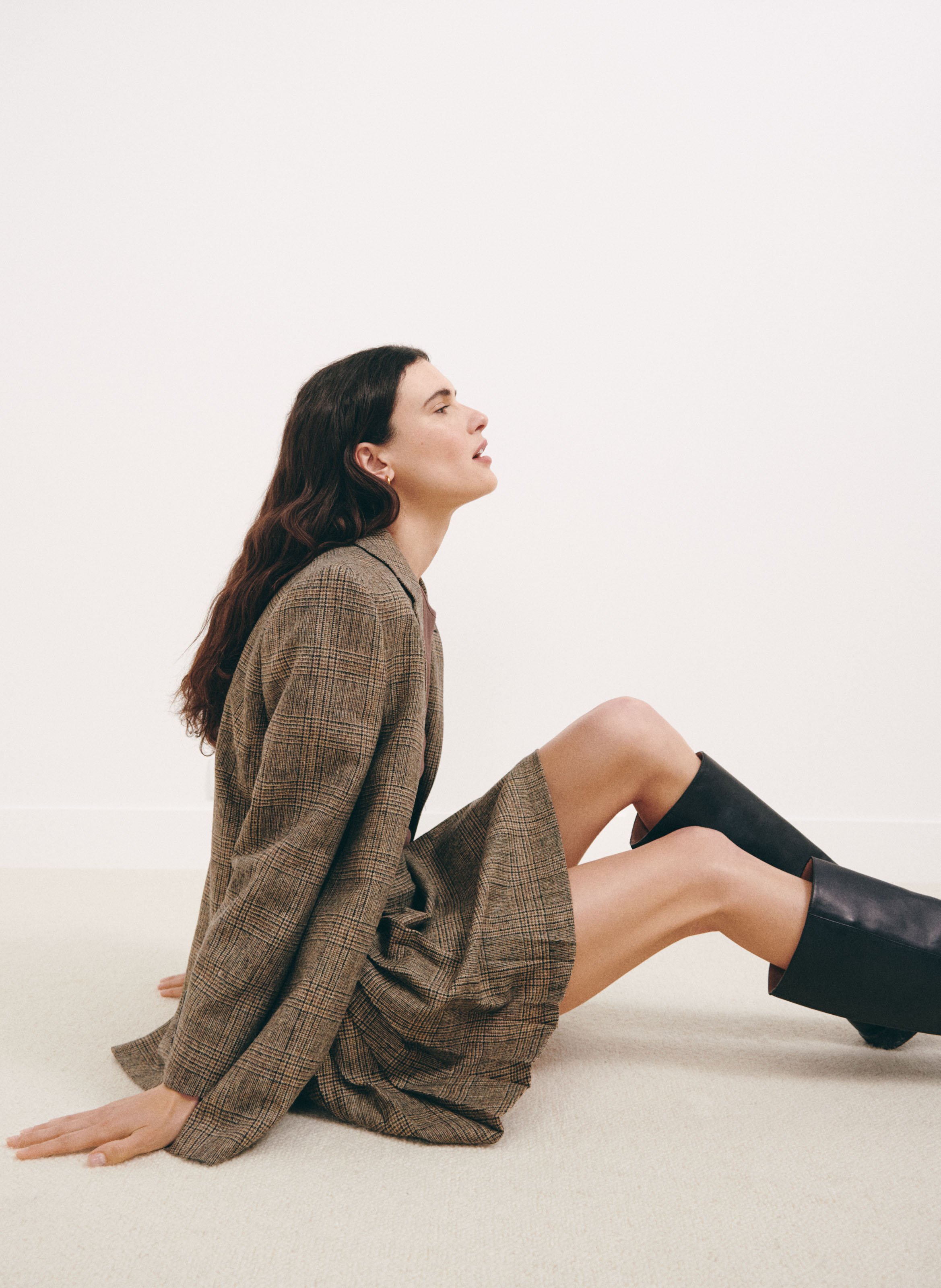 Jupe à motif en laine SAISON 1865 Multicolore