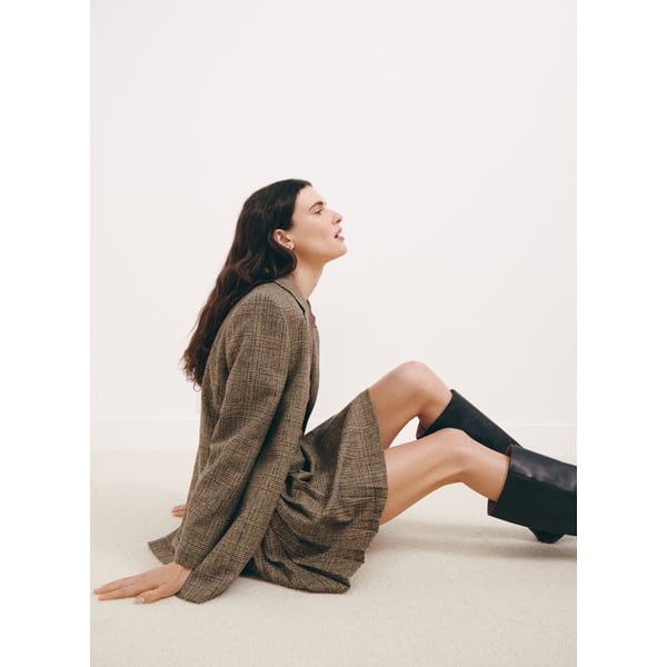 Jupe à motif en laine