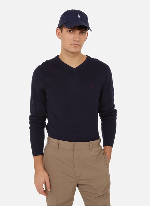 Cotton and cashmere jumper Blue by TOMMY HILFIGER TOMMY HILFIGER Cotton and cashmere jumper Blue