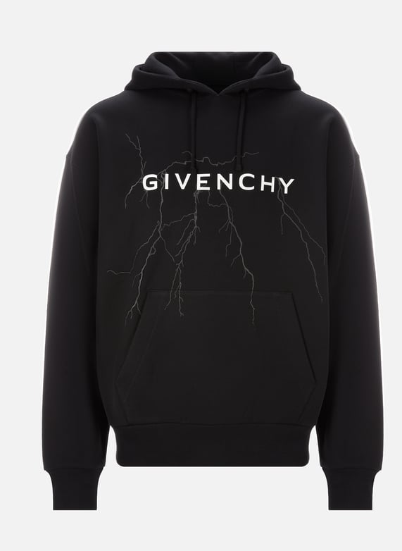 Givenchy men's black hoodie clearance