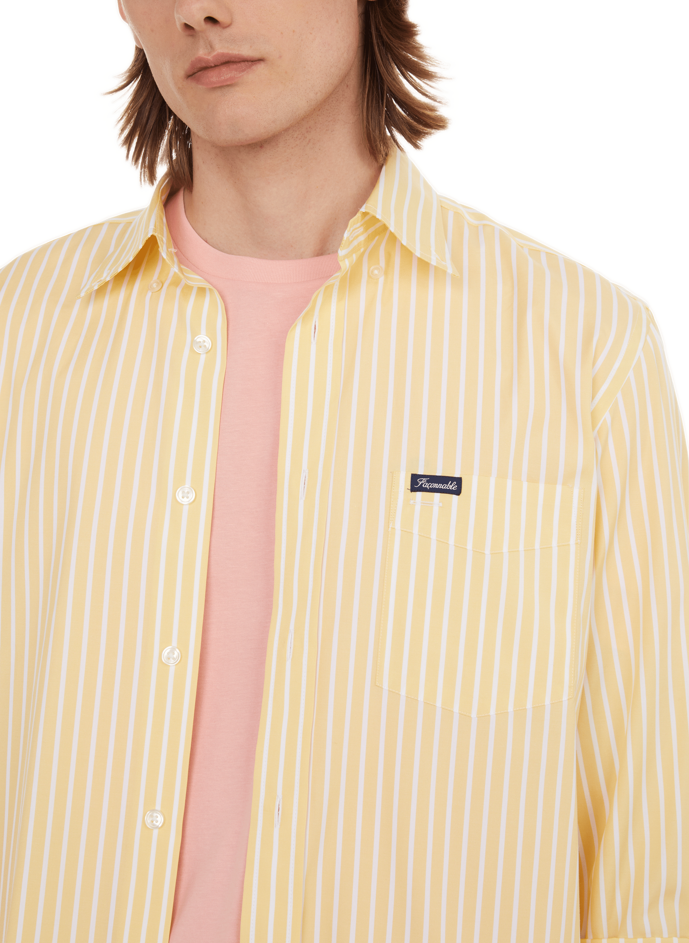 Striped shirt FACONNABLE Yellow