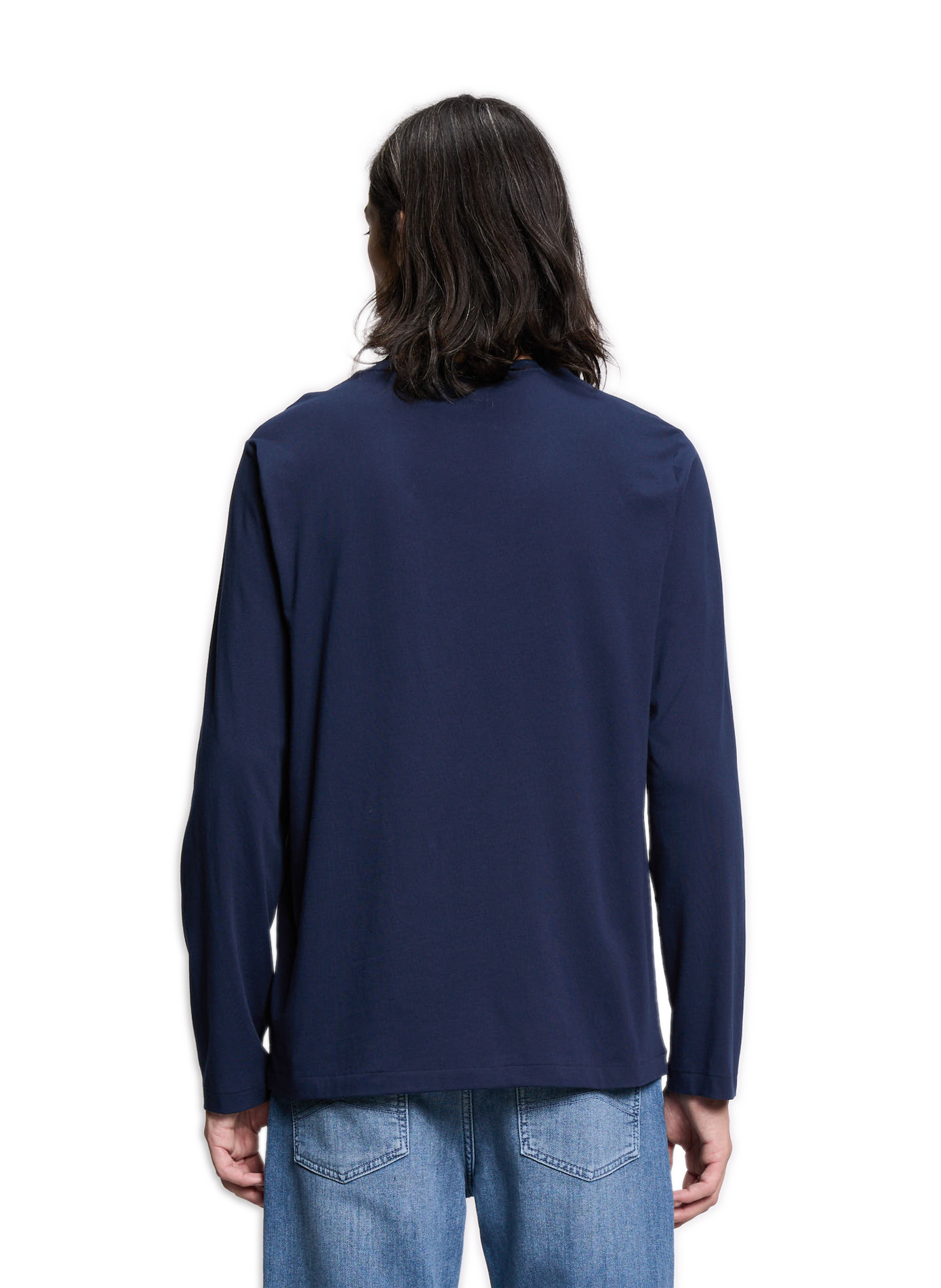 Pull col rond à logo  POLO RALPH LAUREN Bleu