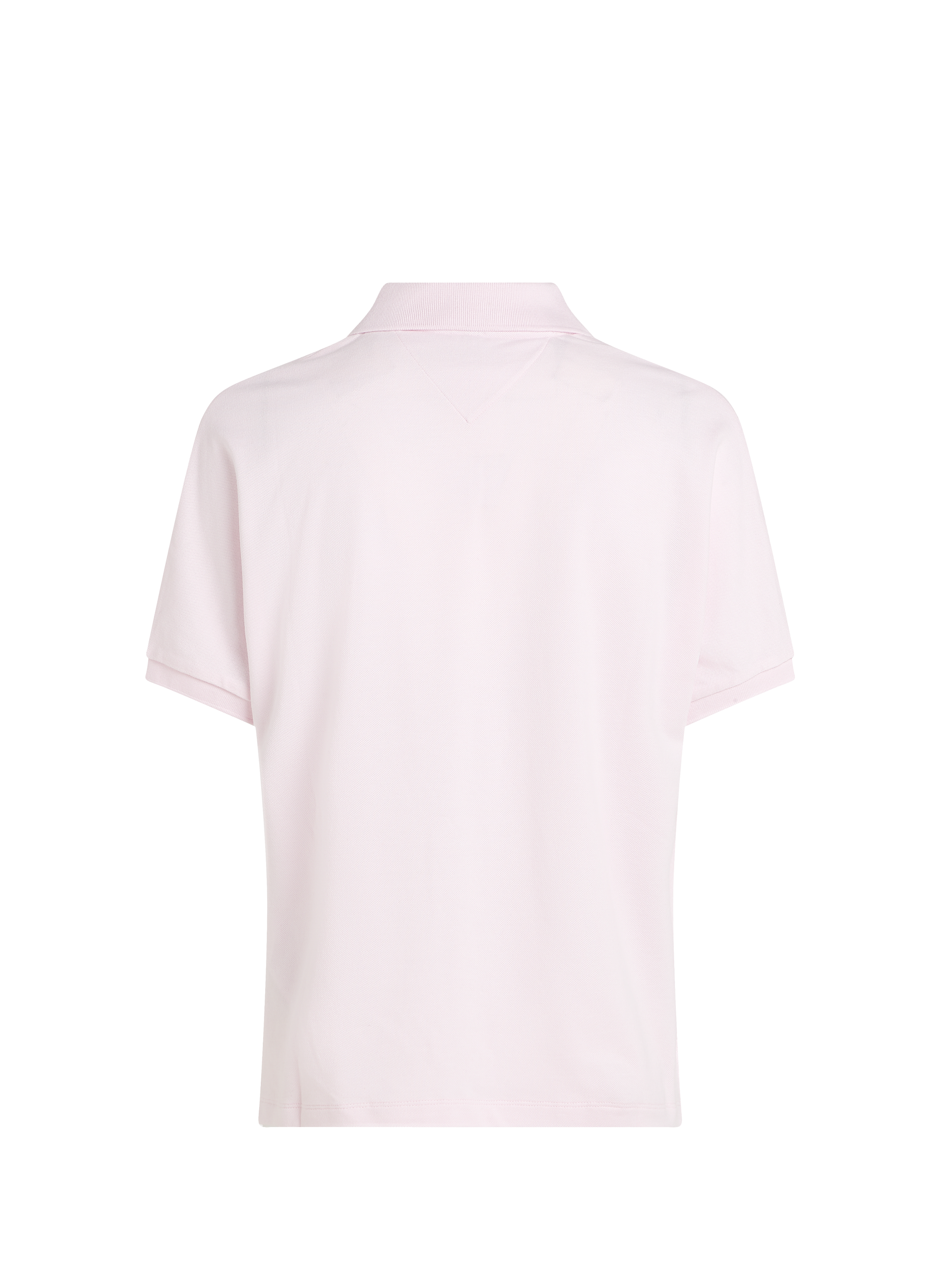 Polo col v à rayures TOMMY HILFIGER Rose