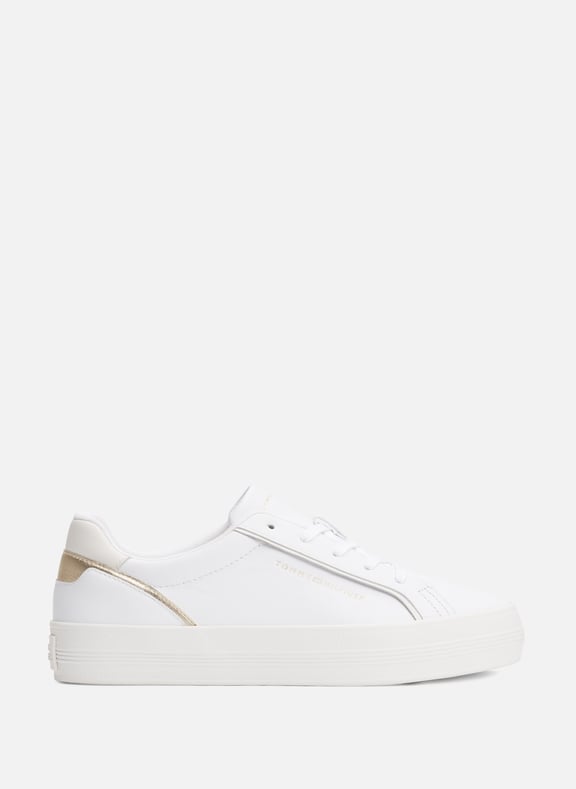 Leather sneakers White by TOMMY HILFIGER TOMMY HILFIGER Leather sneakers White